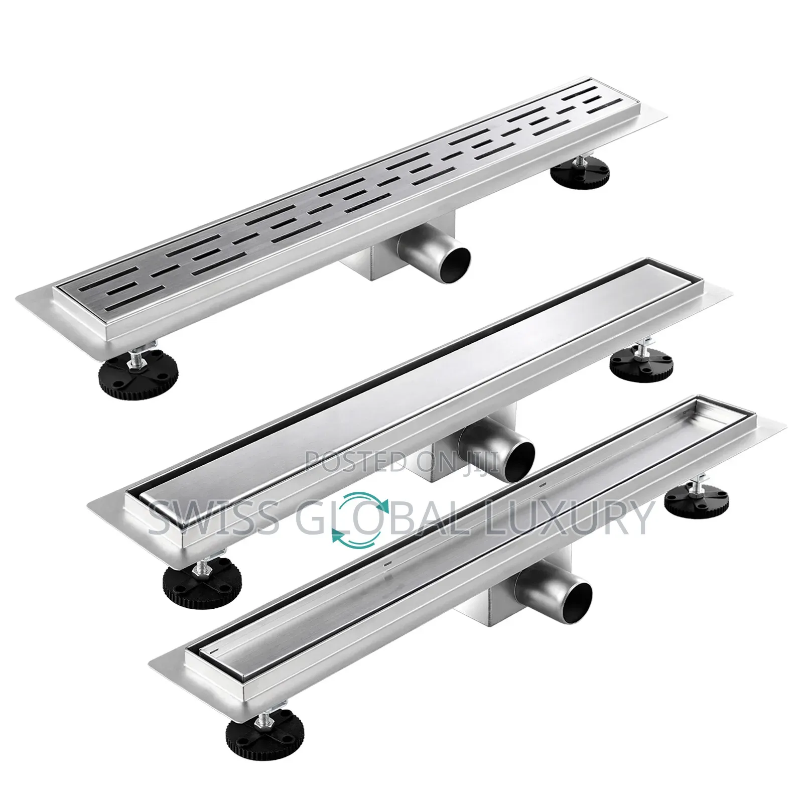 Quality 60cm Side Outle Steel Bathroom Floor Drain