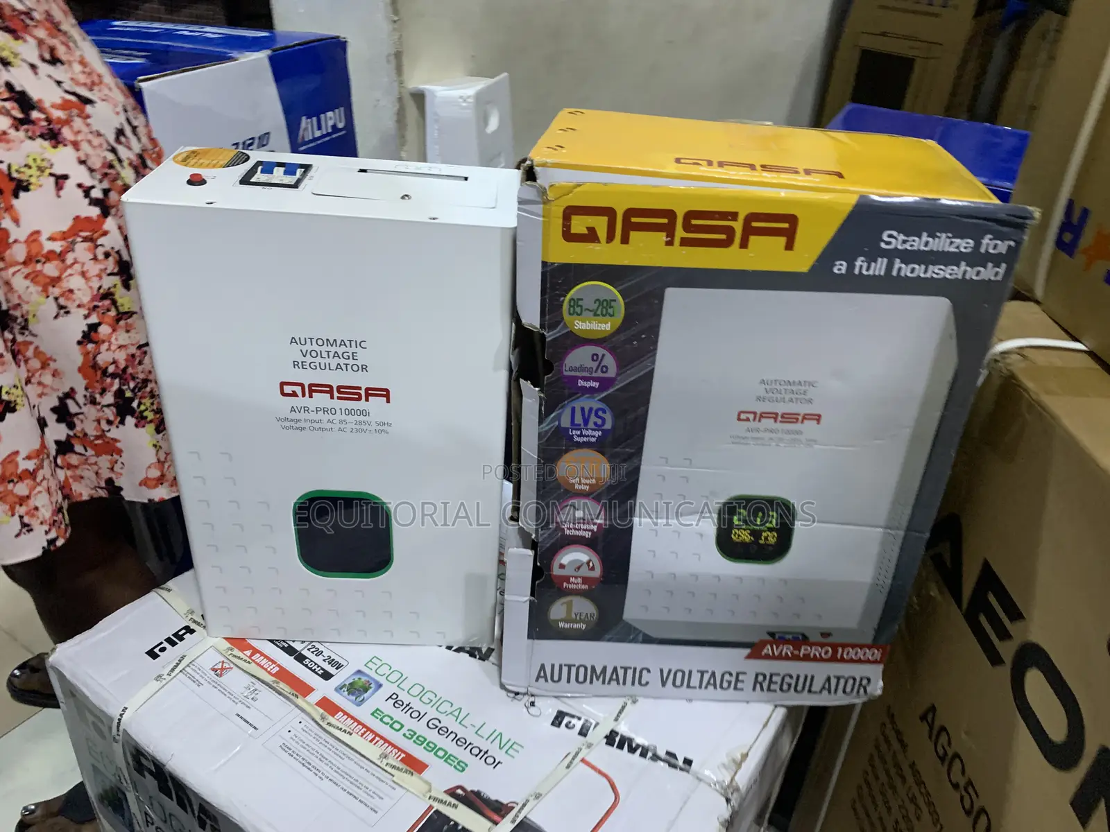 QASA AVR-PRO 10000Watts Voltage Stabilizer for Large Appliances