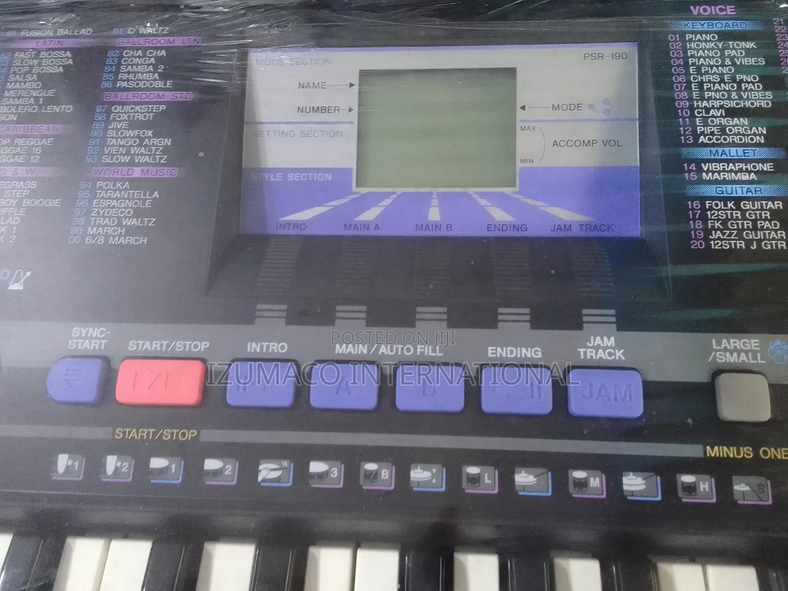 Yamaha PSR-190 61-Key Keyboard – UK Used, Excellent Condition