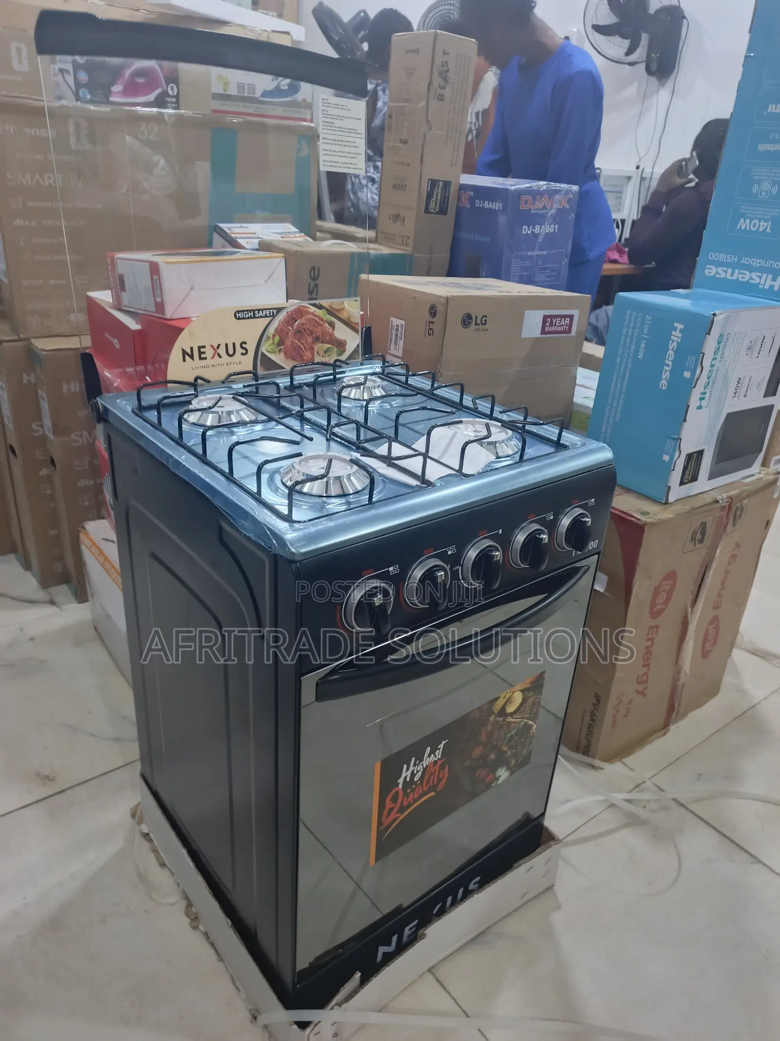 Nexus 50x50 4 Burner Standing Cooker – Family Size