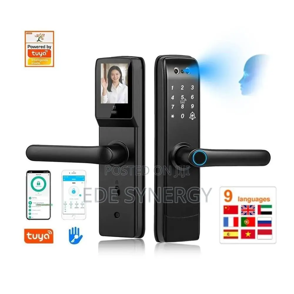 Tuya Smart Lock With Cat's Eye, Fingerprint Password, WiFi