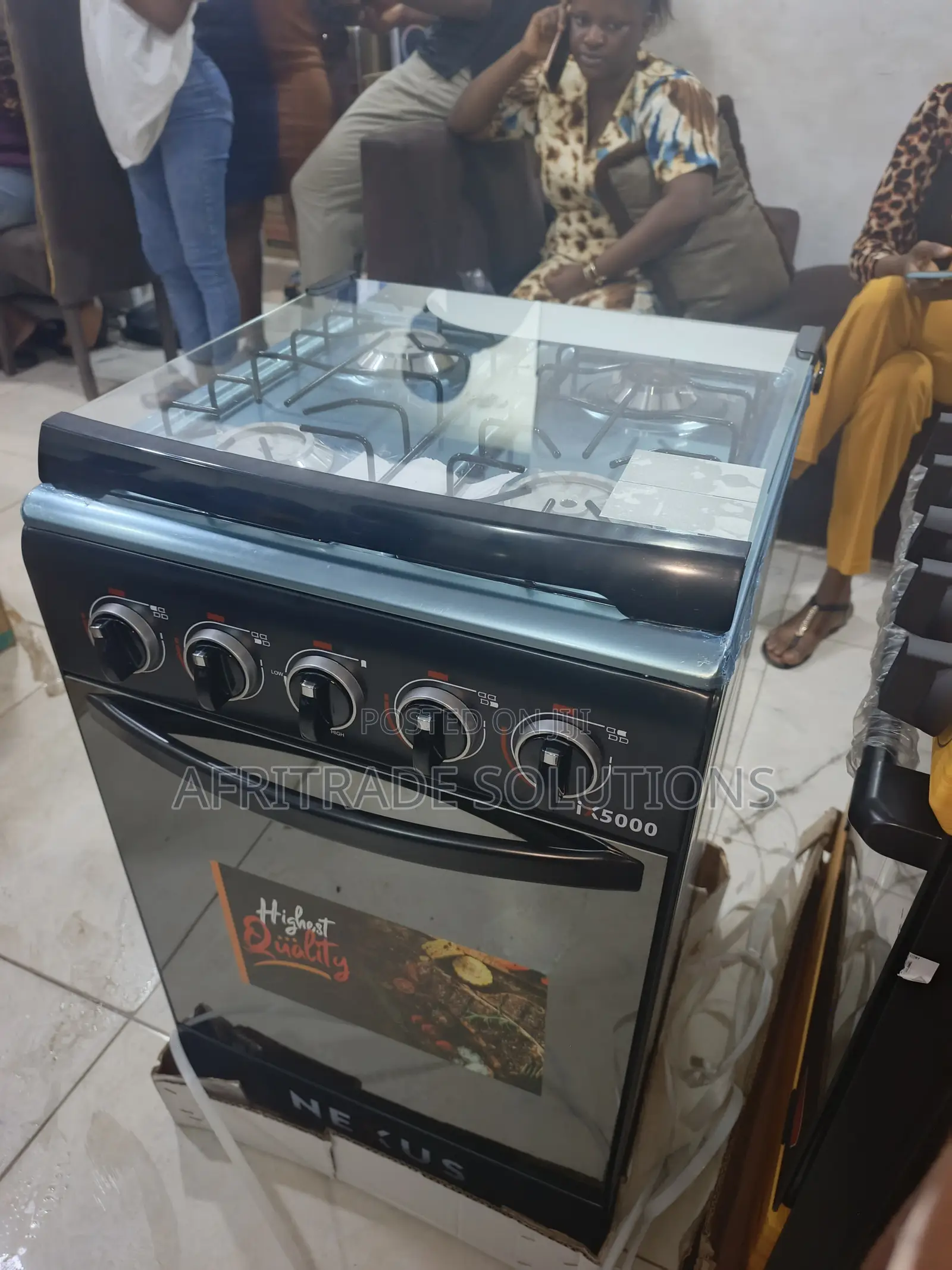 Nexus 50x50 Gas Cooker – Heavy-Duty 4 Burner Design