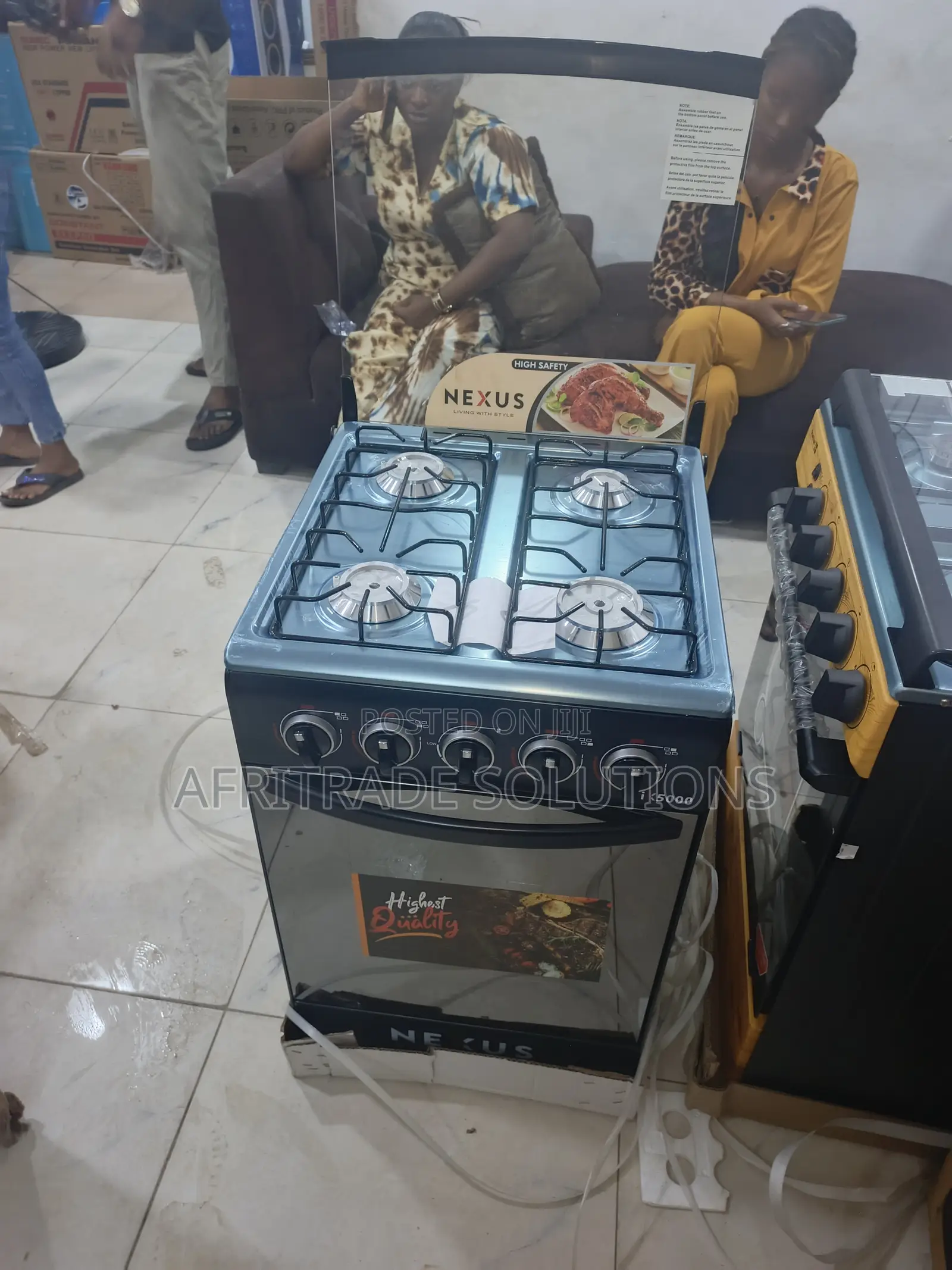 Nexus 50x50 Gas Cooker – Heavy-Duty 4 Burner Design