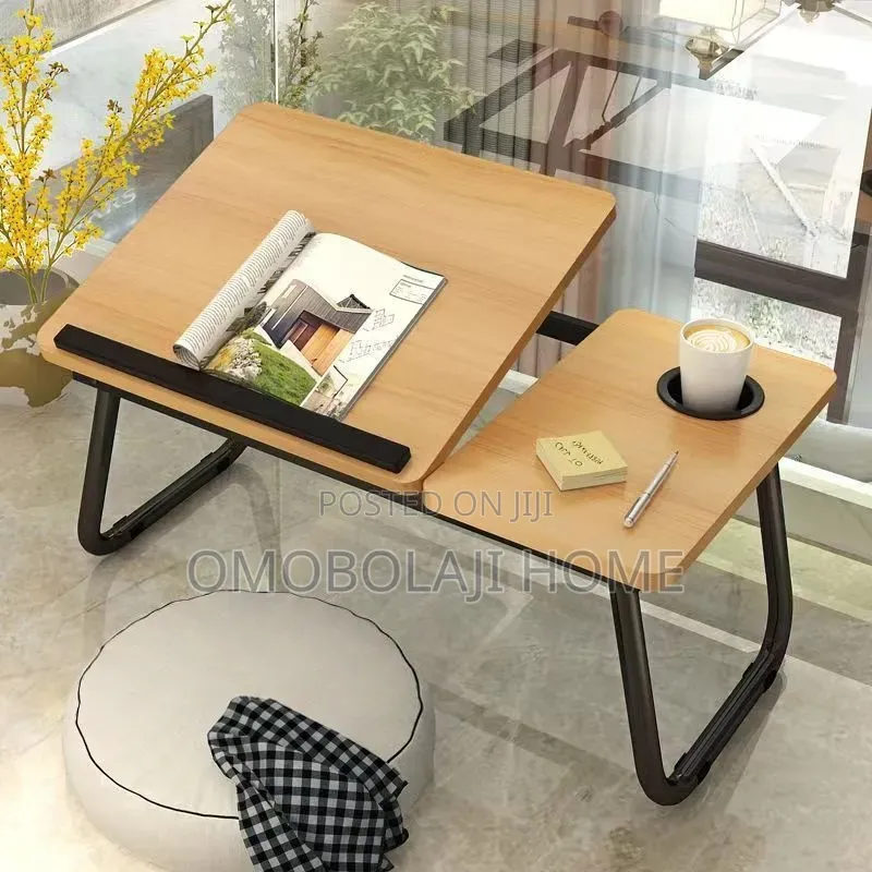 Adjustable Folding Laptop Bed Table - Portable Ergonomic Lap Desk