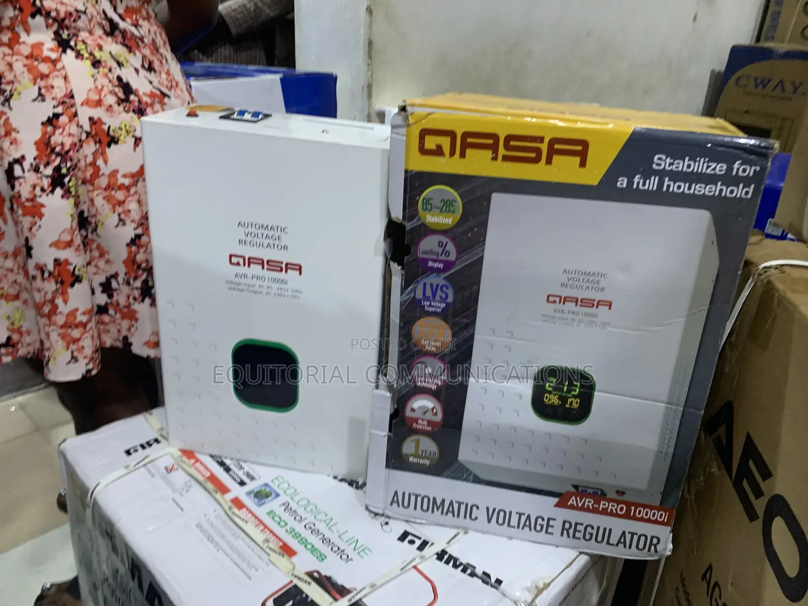 QASA 10000WATTS Voltage Regulator for Refrigerator and Freezer