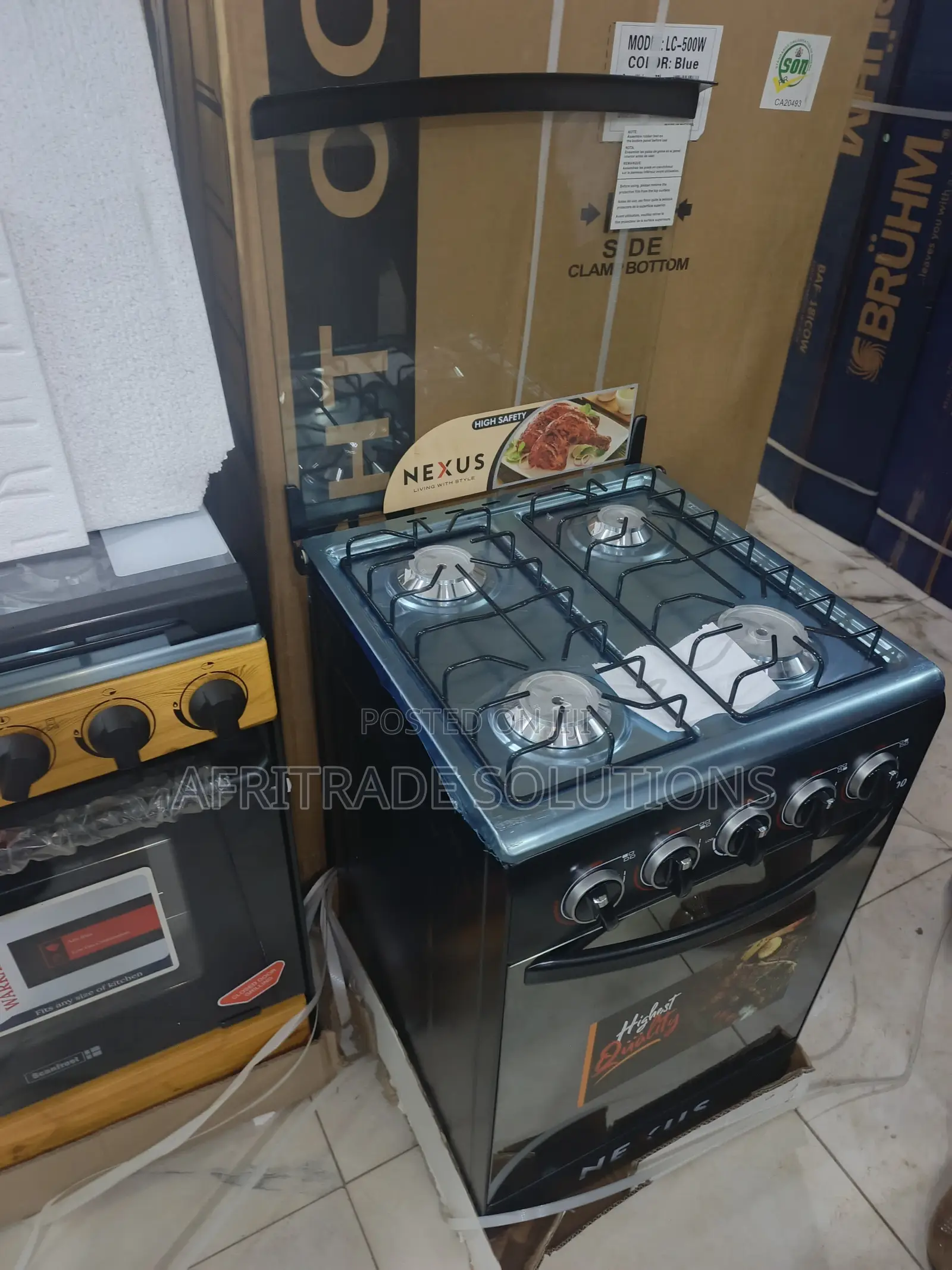 Nexus 50x50 Gas Cooker – Space-Saving Freestanding Design