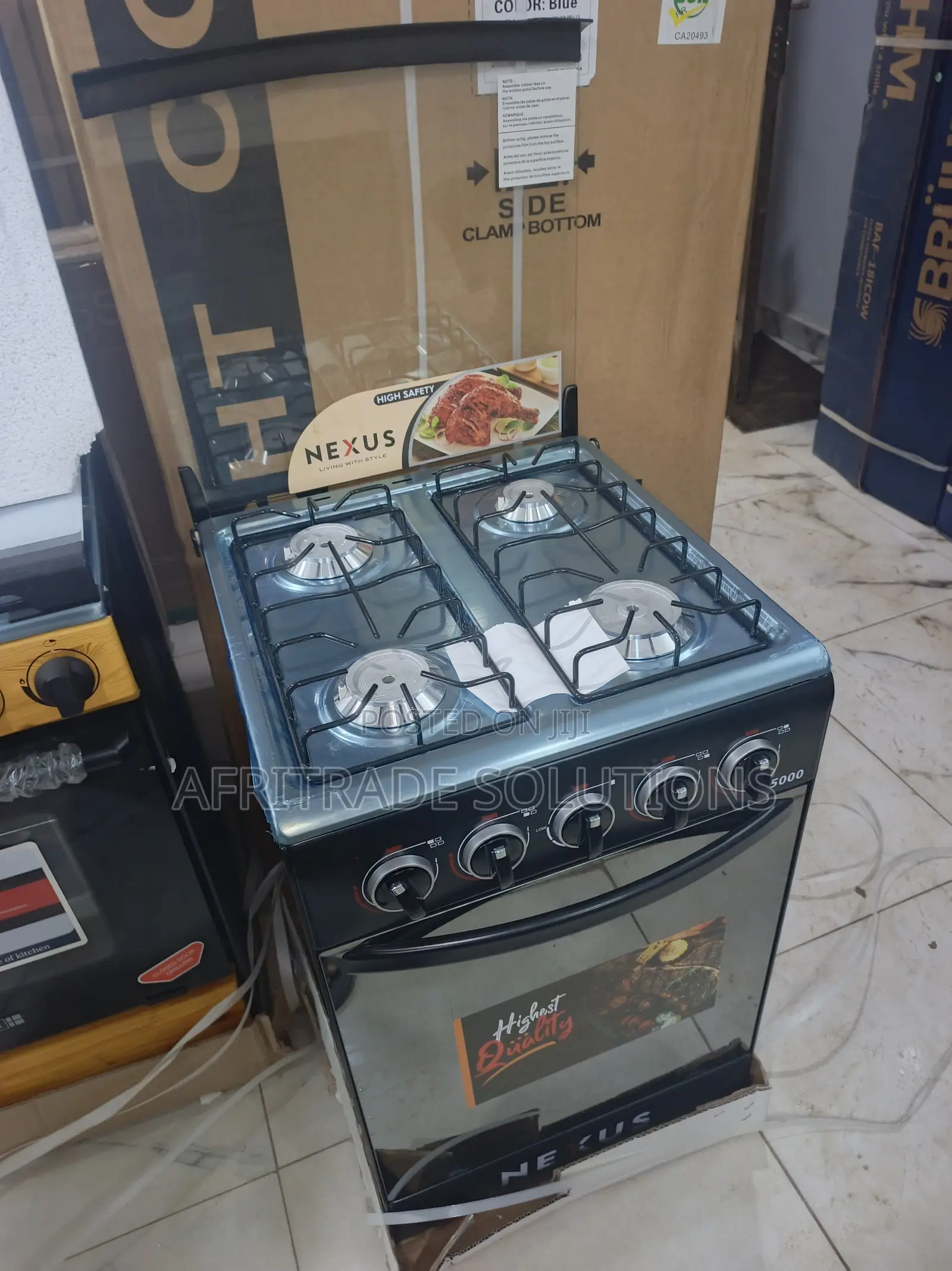 Nexus 50x50 Gas Cooker – Space-Saving Freestanding Design
