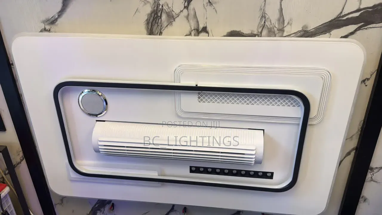 Bladeless Fan Chandeliers Bedroom Remote Control Livingroom Smart Fan
