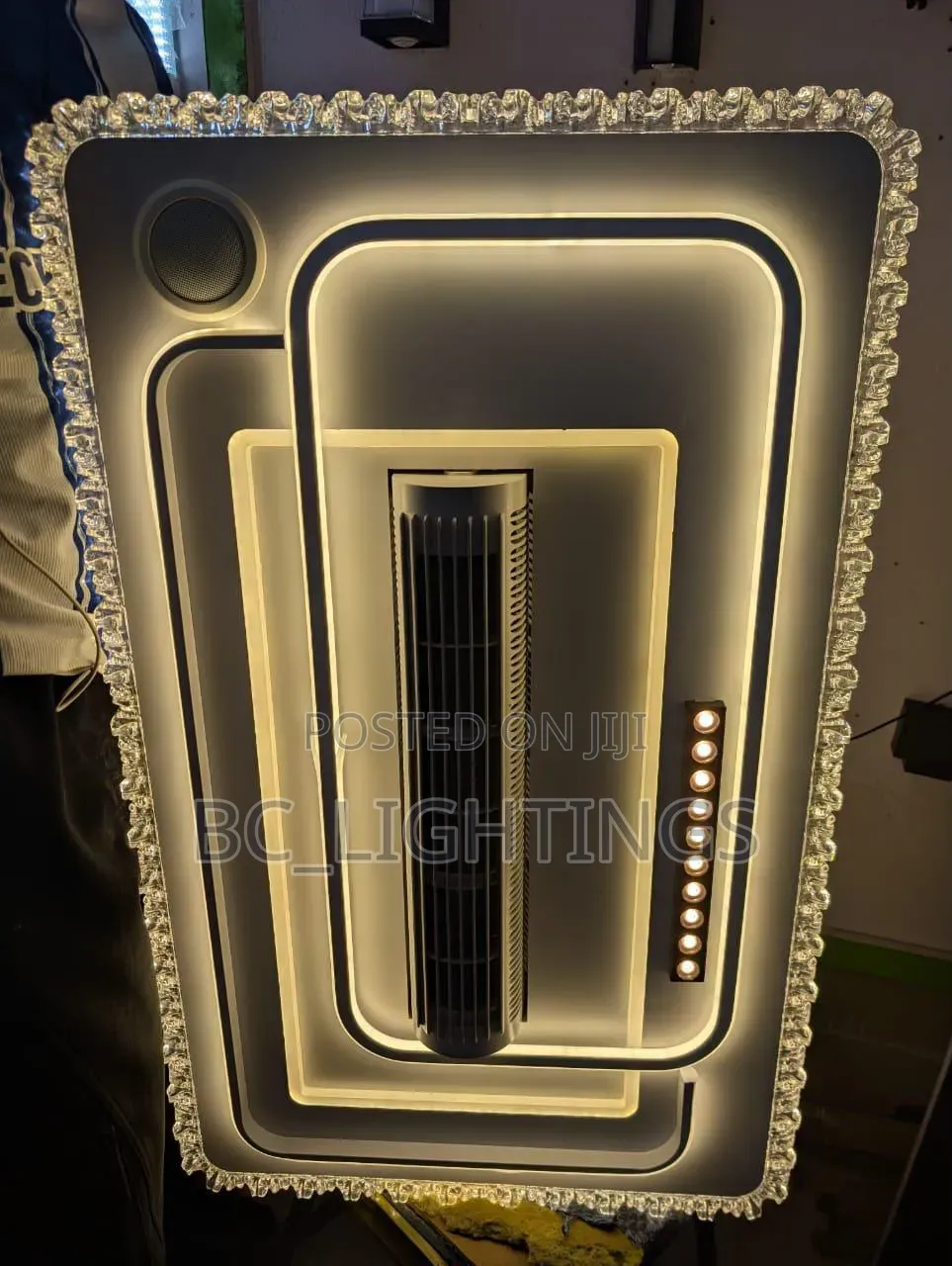 Bladeless Fan Chandeliers Bedroom Remote Control Livingroom Smart Fan