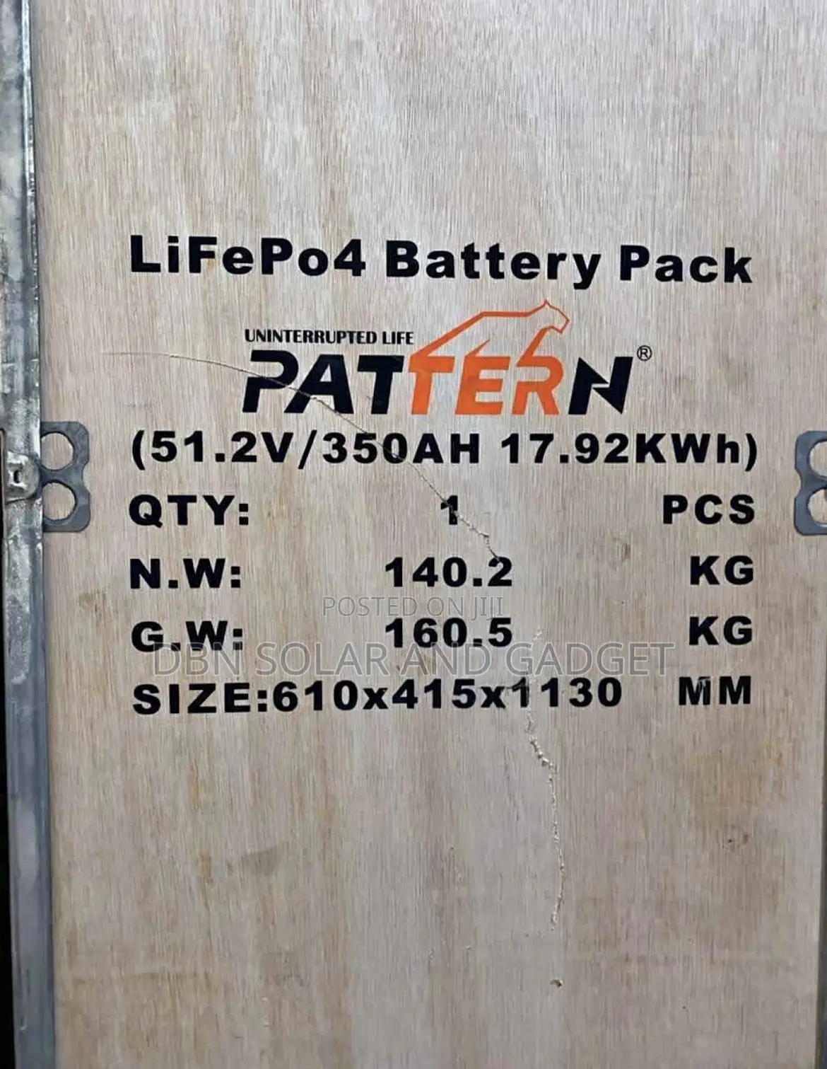 17.5kwh 51.2v Pattern Lithium Ion Battery Very Good Quality