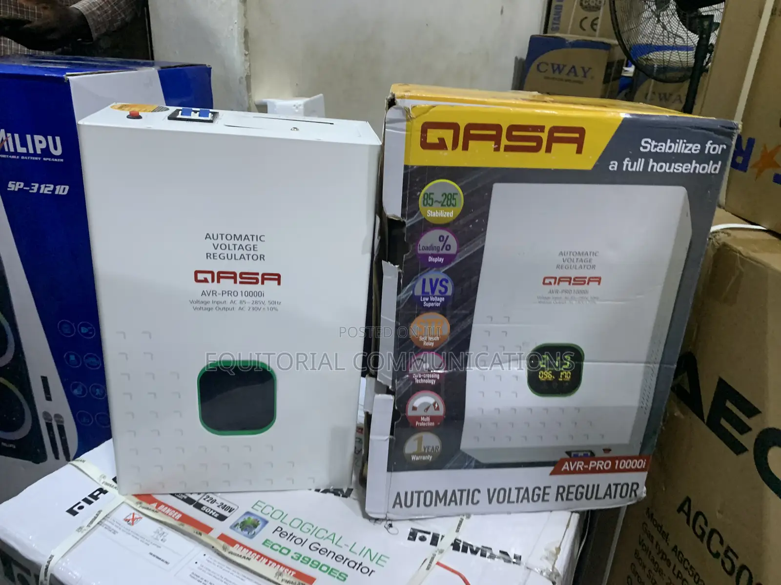 QASA AVR-PRO 10000Watts Multi-Protection Voltage Stabilizer