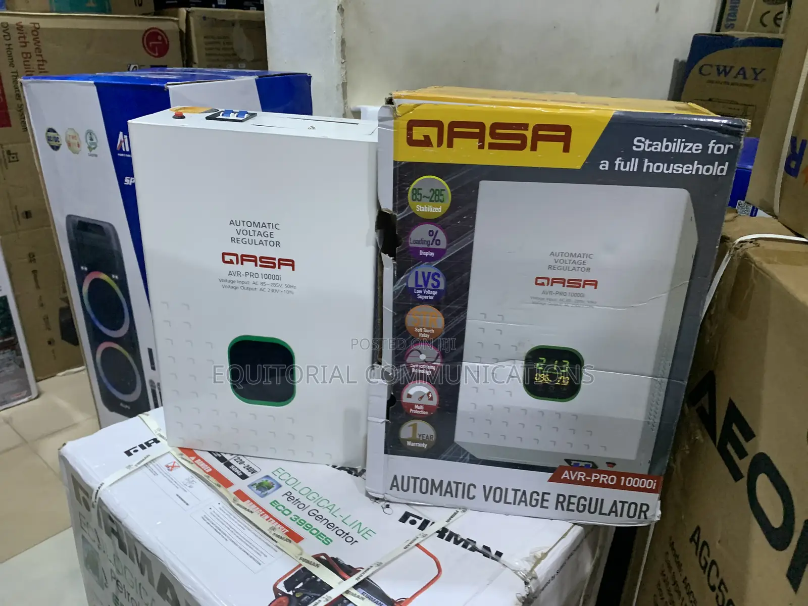 QASA AVR-PRO 10000Watts Multi-Protection Voltage Stabilizer