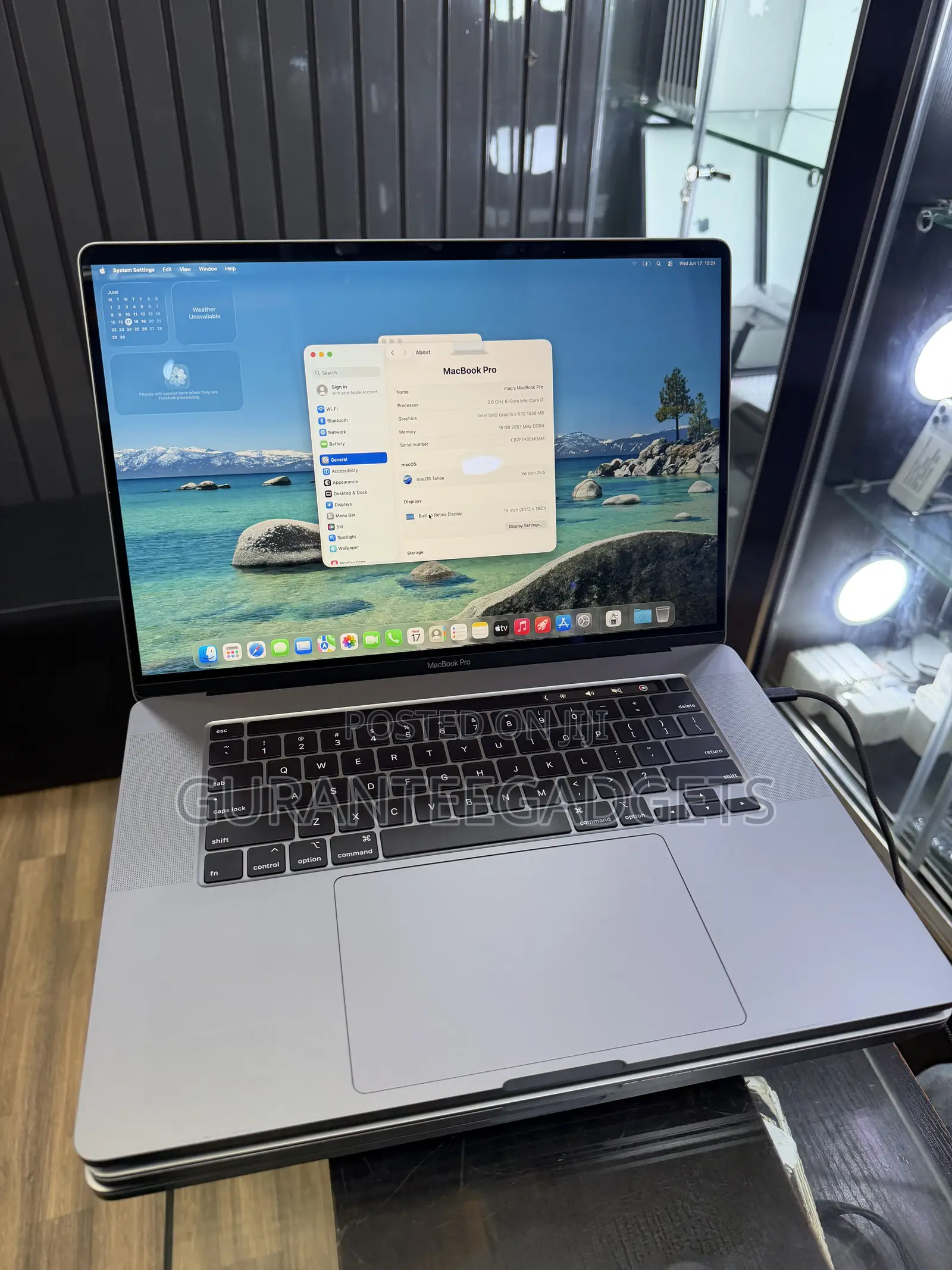 Laptop Apple MacBook Pro 2019 16GB Intel Core i7 SSD 512GB
