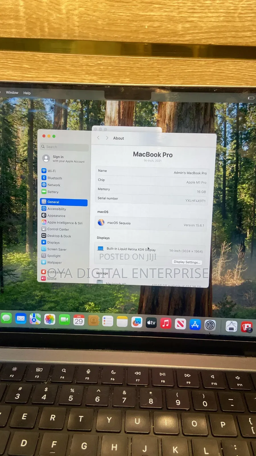 Laptop Apple MacBook Pro 2021 M1 16GB Apple M1 Pro SSD 500GB