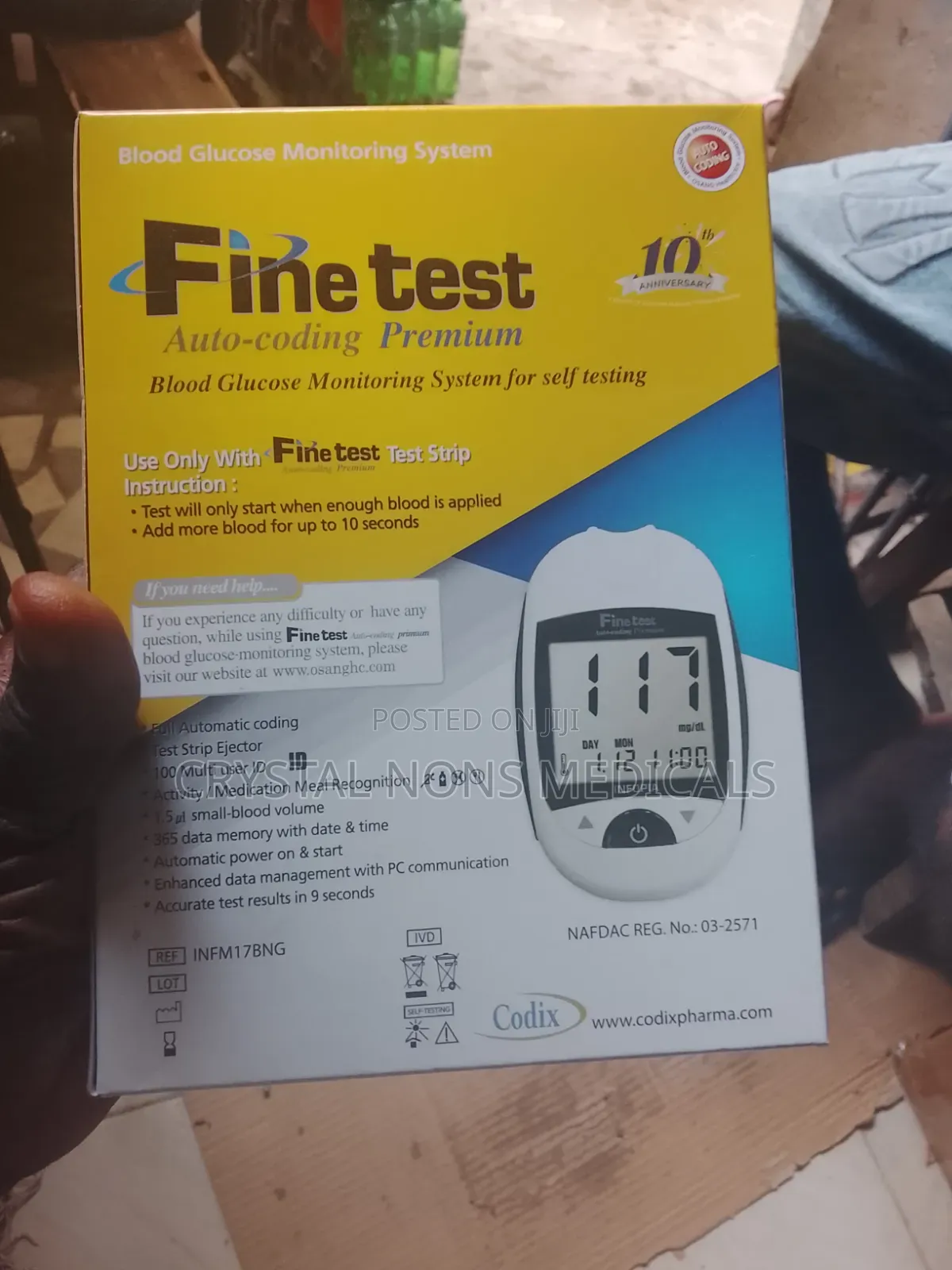 Glucometer Fine Test Blood Glucose Monitoring System