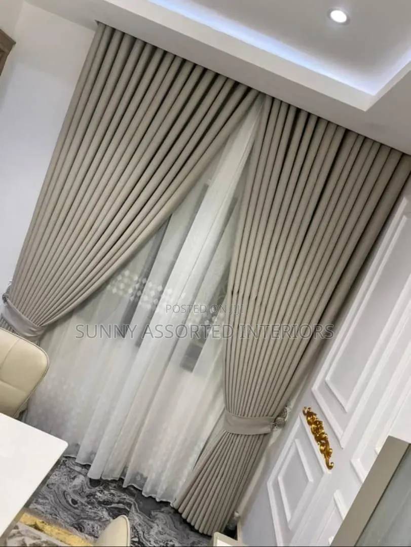Turkish Luxury Curtains,Ash and Light Ash