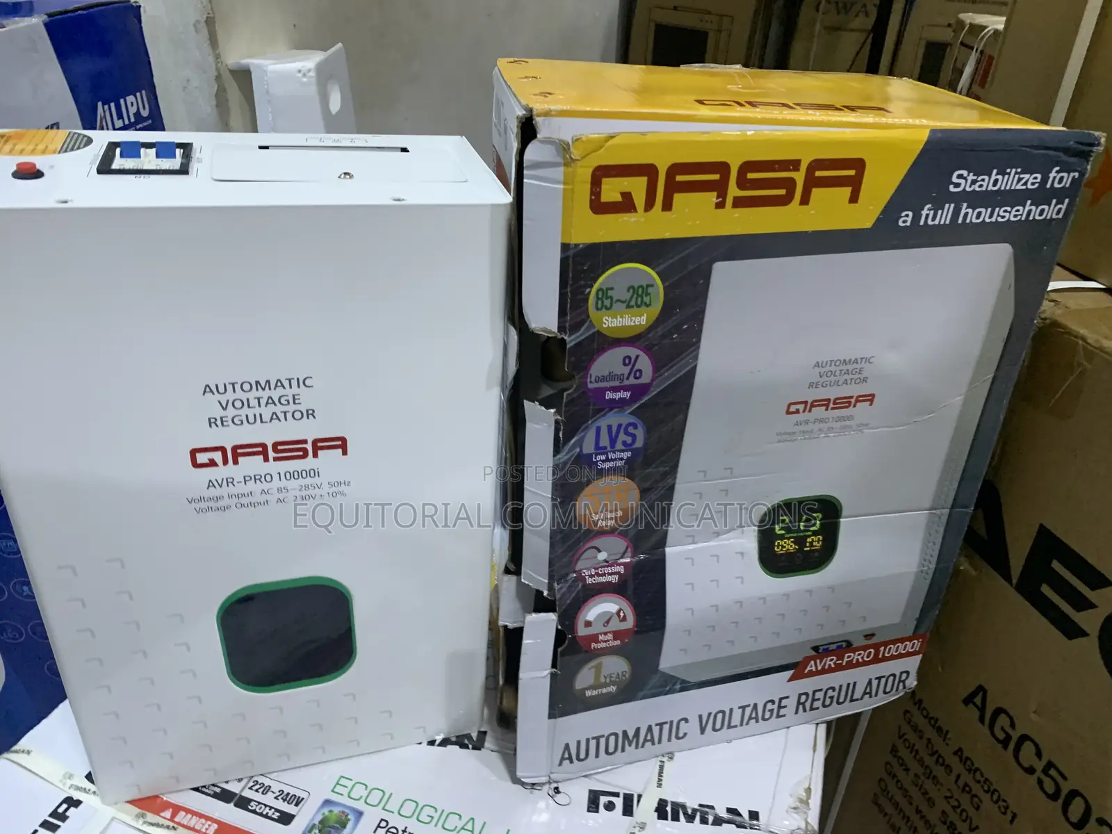 QASA 10000Watts Voltage Stabilizer With Smart Safety Protection