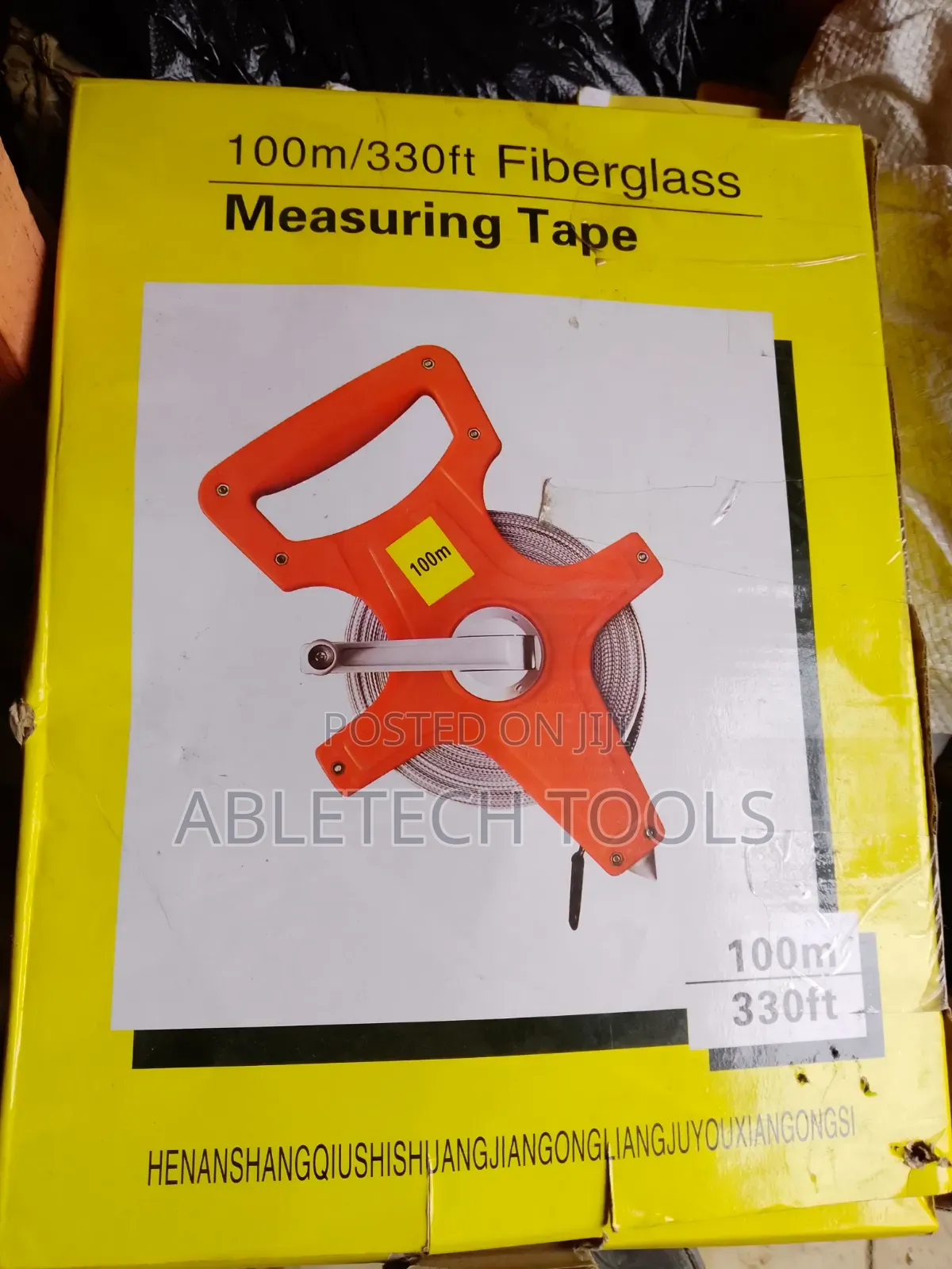 100mt/330ft Fiberglass Measuring Tape