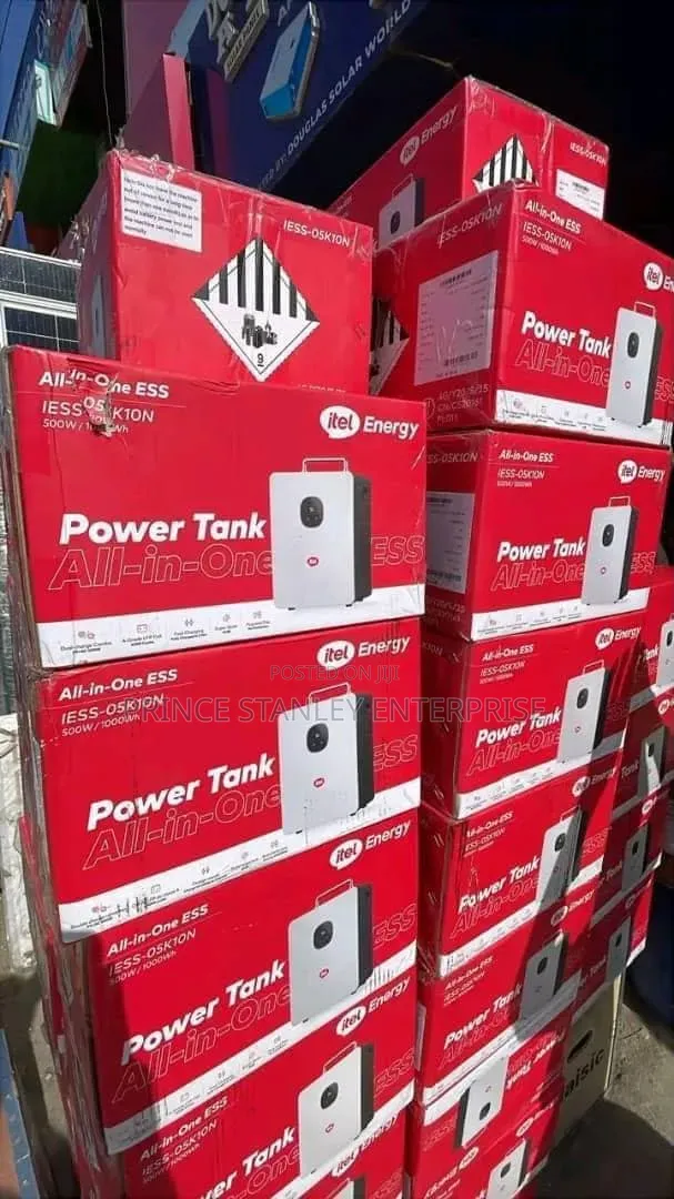 Quality Itel Energy 500w Inverter Power Tank + 1kwh Lifepo4 Battery