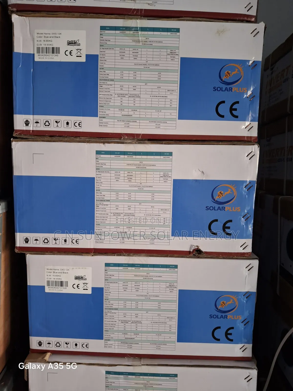 12kva/48v Single Phase Solarplus Hybrid Inverter