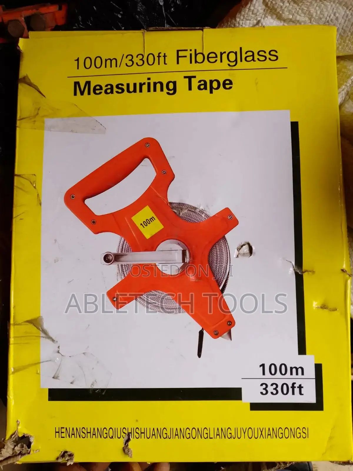 100mt/330ft Fiberglass Measuring Tape