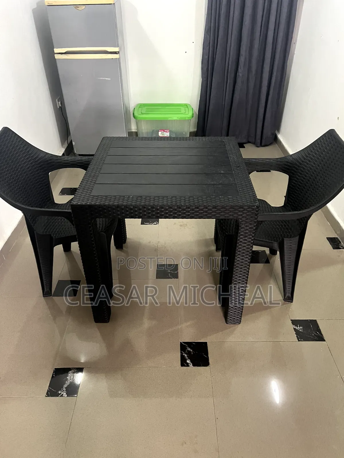 A Rattan Wicker Outdoor Lounge Table and 2 Chairs