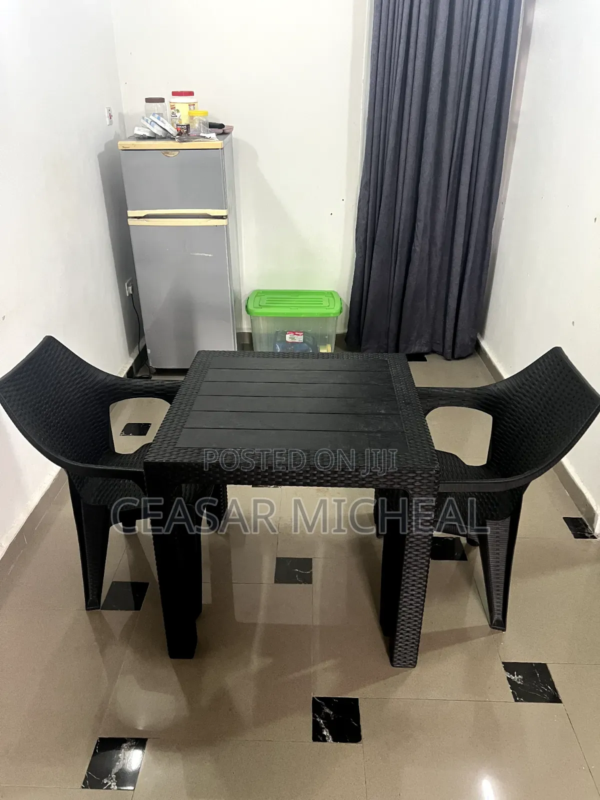 A Rattan Wicker Outdoor Lounge Table and 2 Chairs