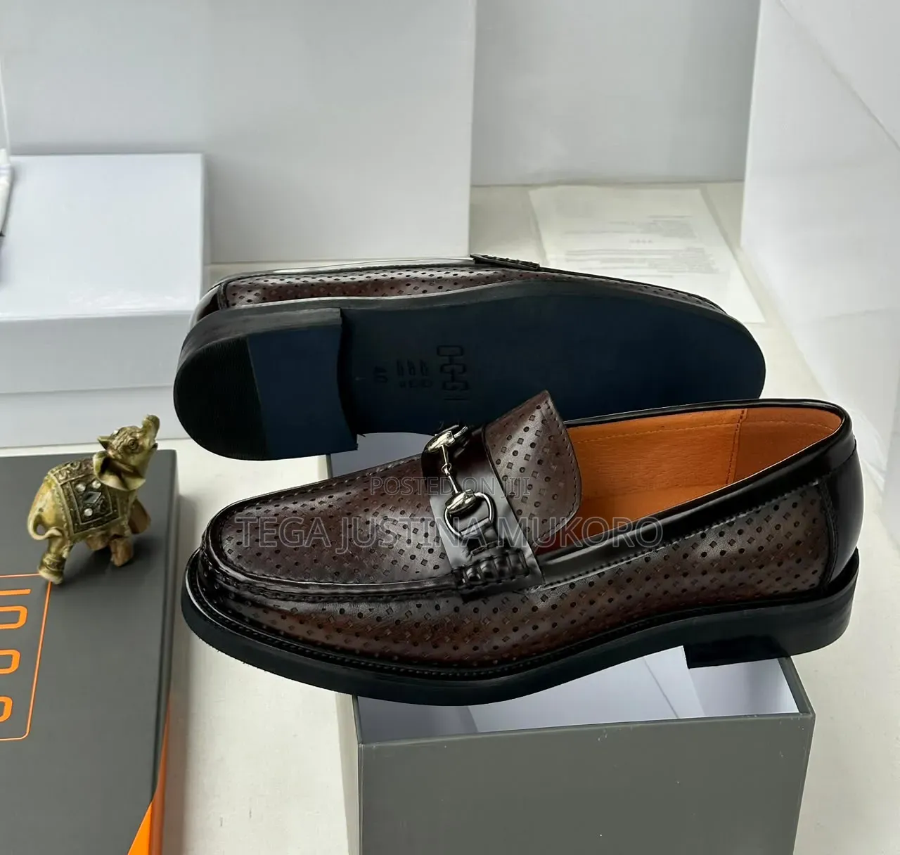 High Quality Latest Design Oggi Dotted Men's Flat Shoes