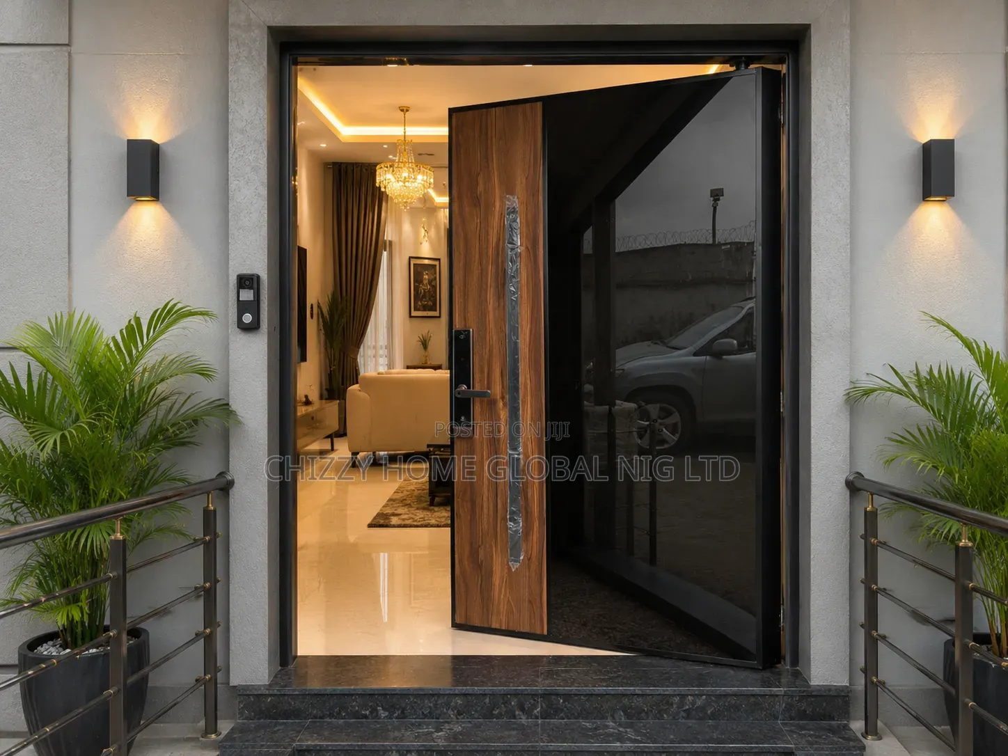 ArmorMax Heavy-Gauge Imported Security Pivot Door (8ft X 4ft)