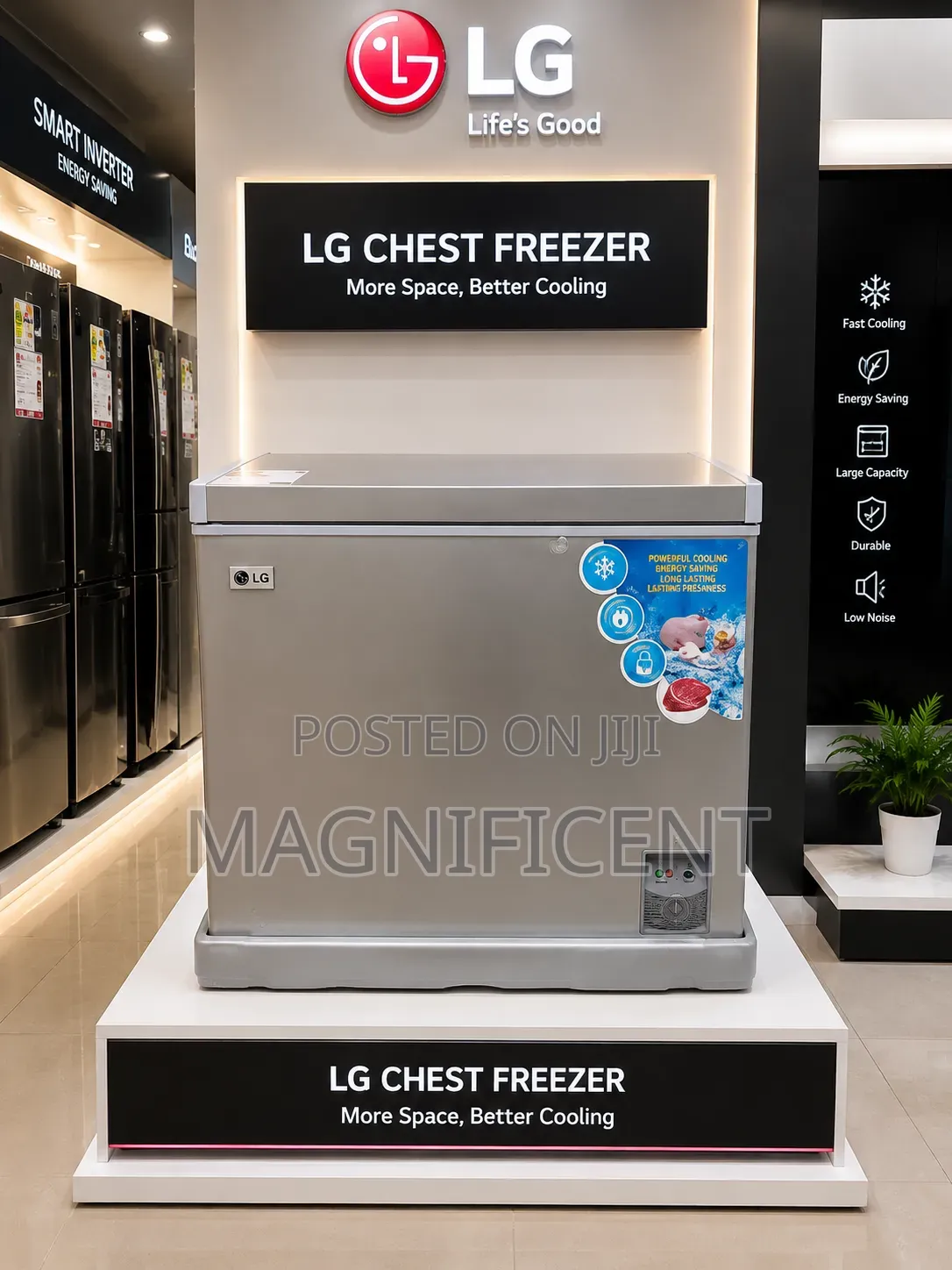 Original LG 250L Chest Freezer – Silver Finish