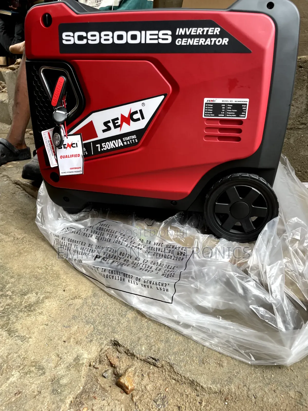SENCI SC9800iES Fuel Efficient Power Generator