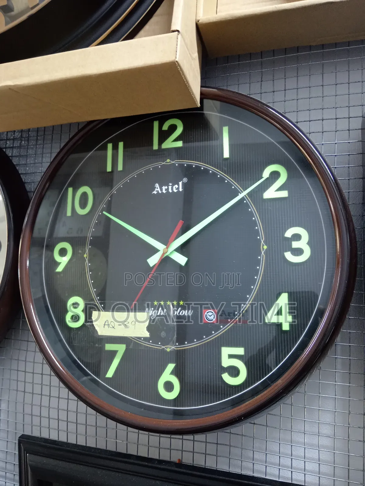 Ariel Night Glow Wall Clock