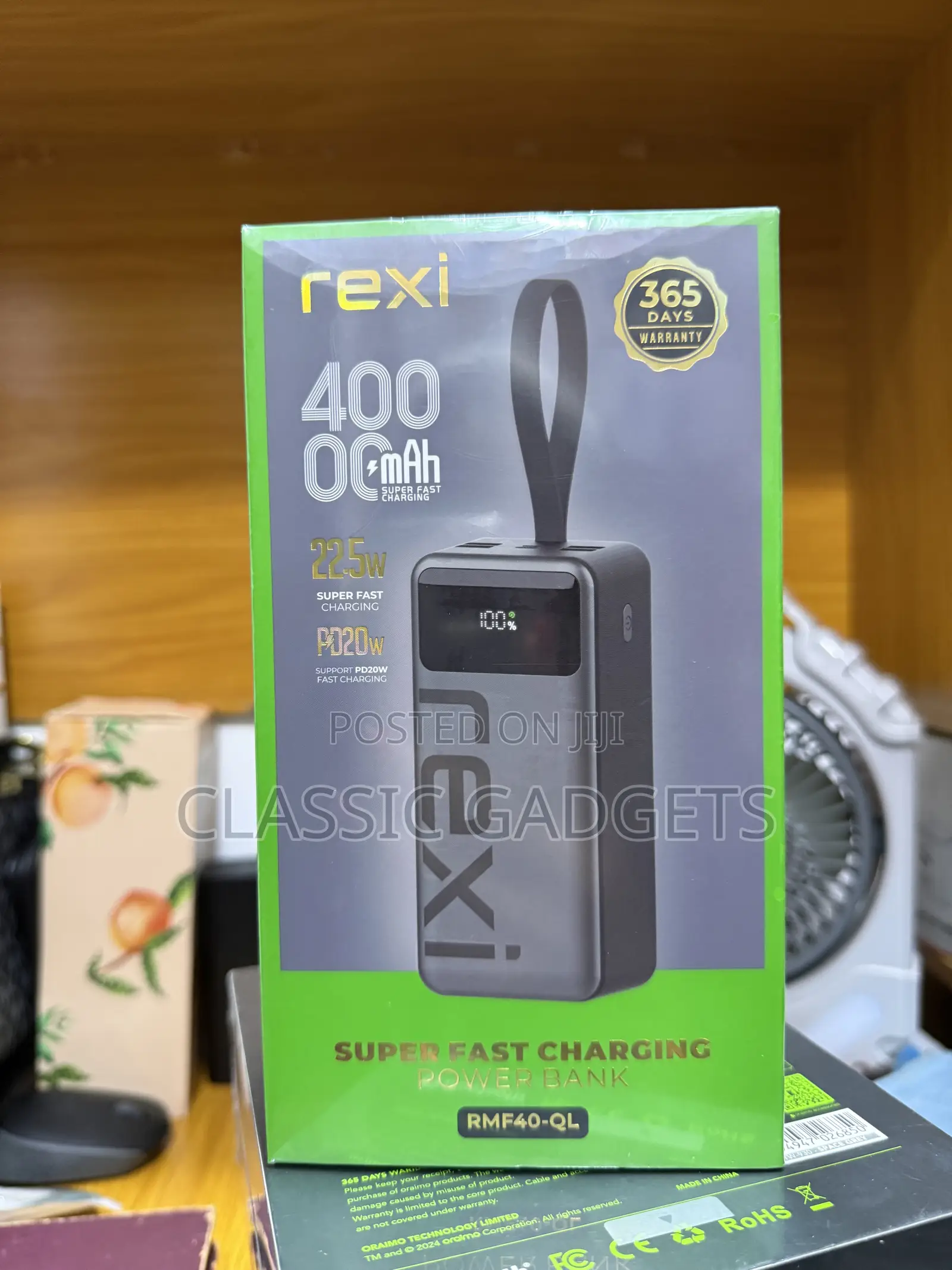 Rexi RMF40-QL Super Fast Charging 22.5w Power Bank