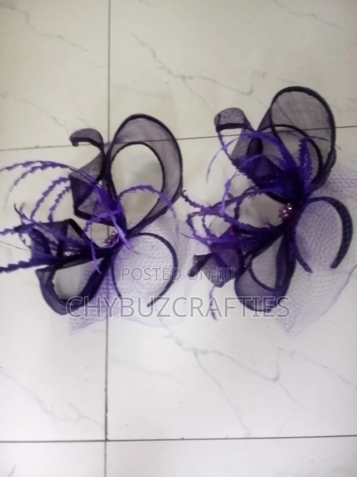 Purple Sinamy Facinator