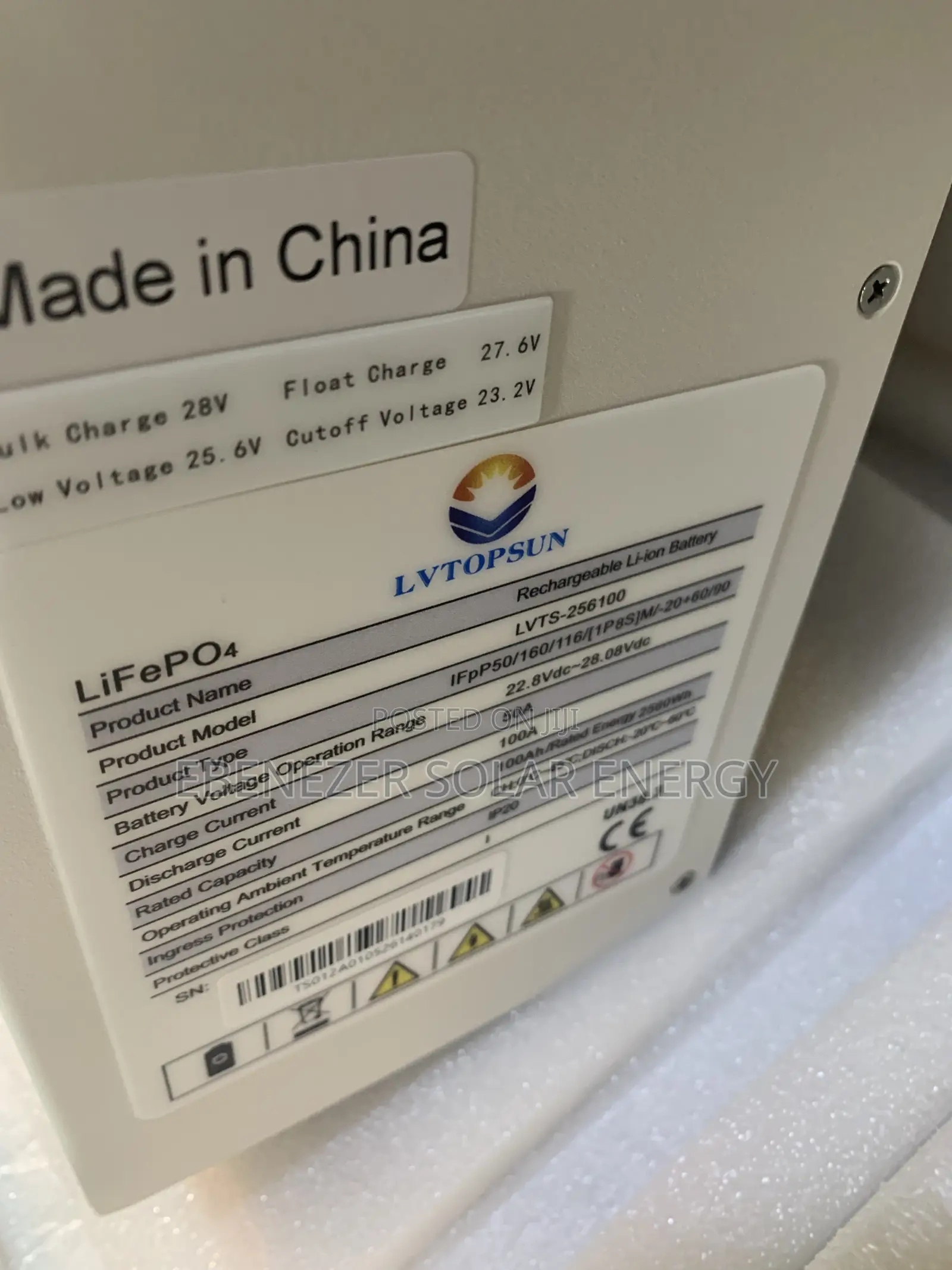 2.5kwh LVTOPSON Lithium Battery 24v