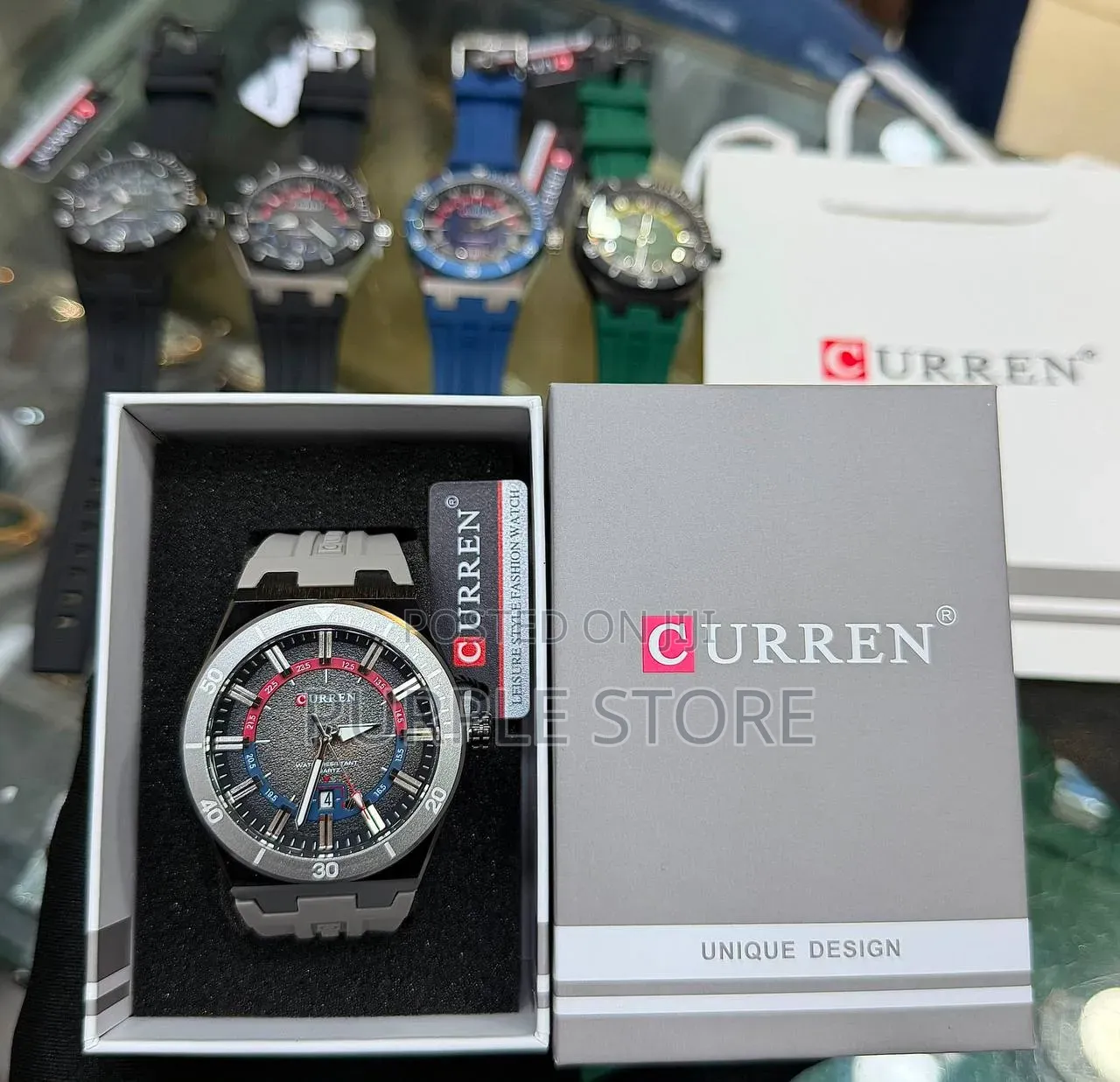 Curren Rubber Strap Watches Unisex