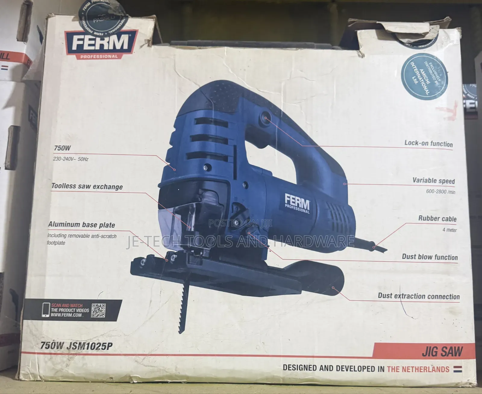 FERM Professional 750W Jigsaw (Model JSM1025P)