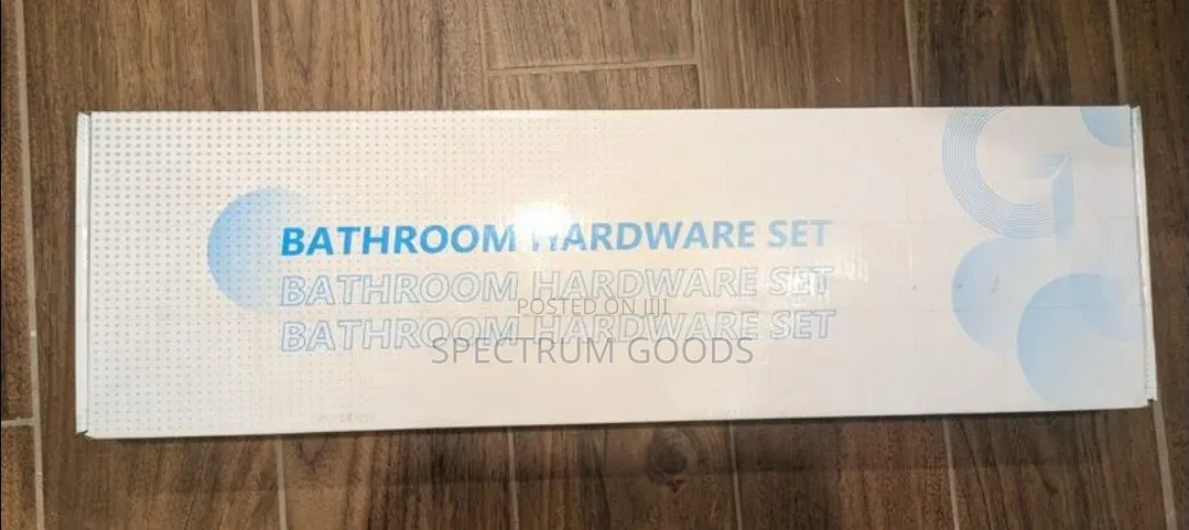 5-Piece Matte Black & Brushed Gold Bathroom Accessories Hardware Set
