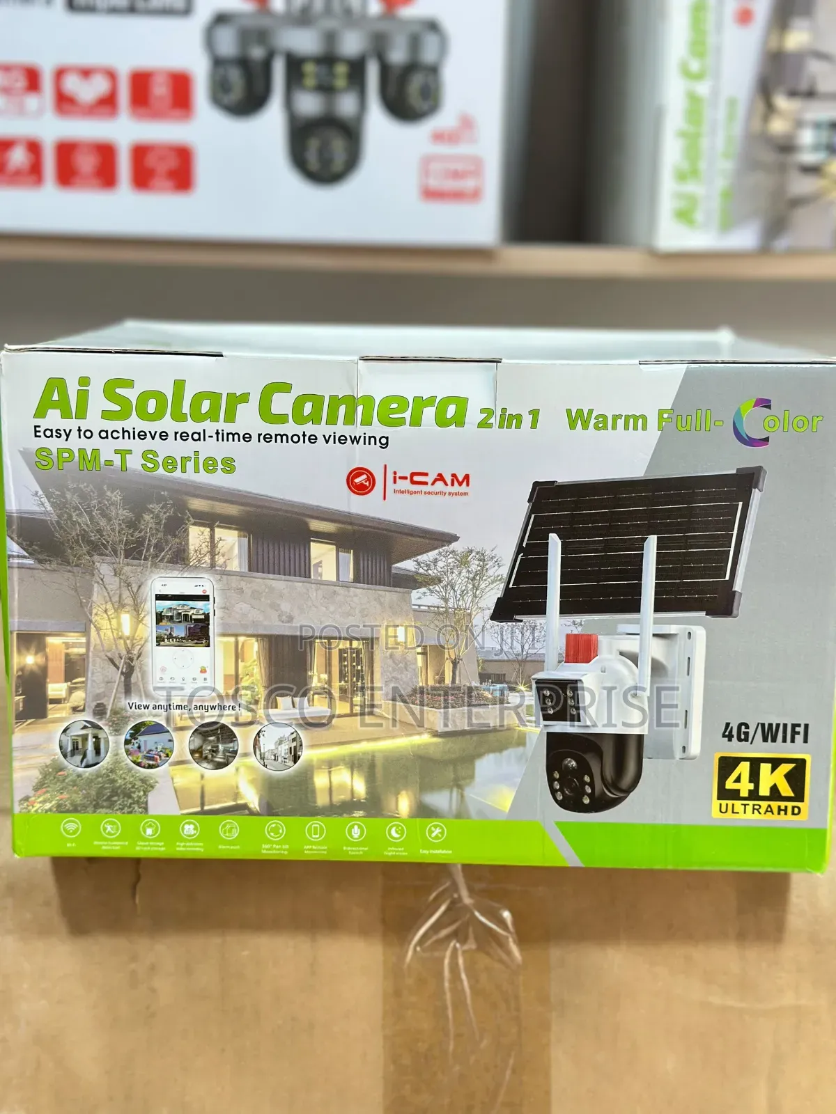 Solar Dual Lens 4G SIM Card Intelligent Security Camera