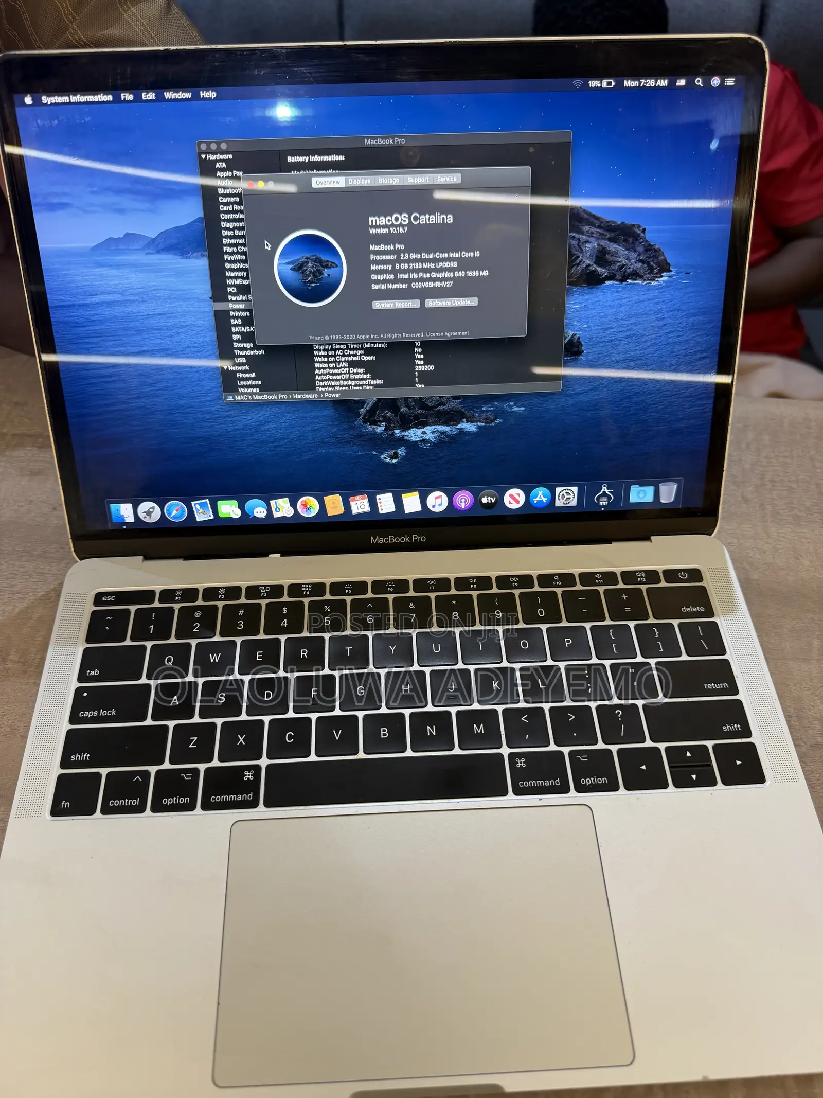 Laptop Apple MacBook Pro 2017 8GB Intel Core i5 SSD 128GB