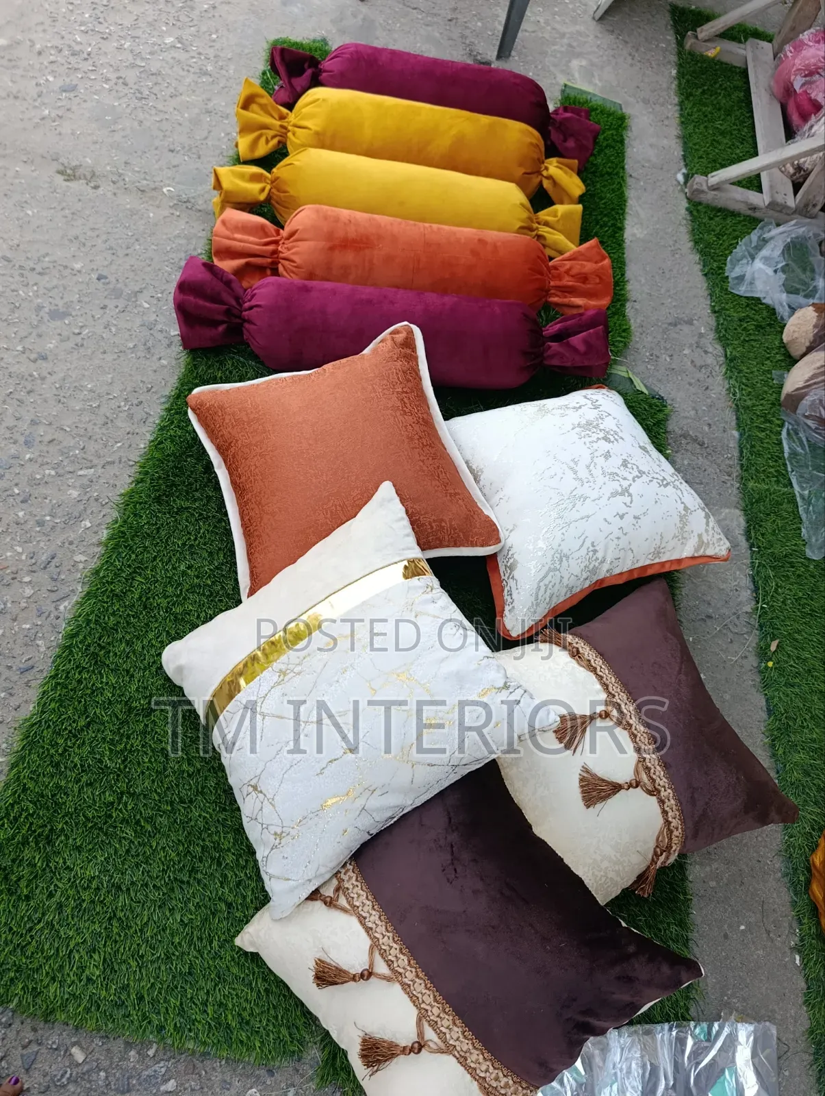 Stylish Trimmed Throw Pillows