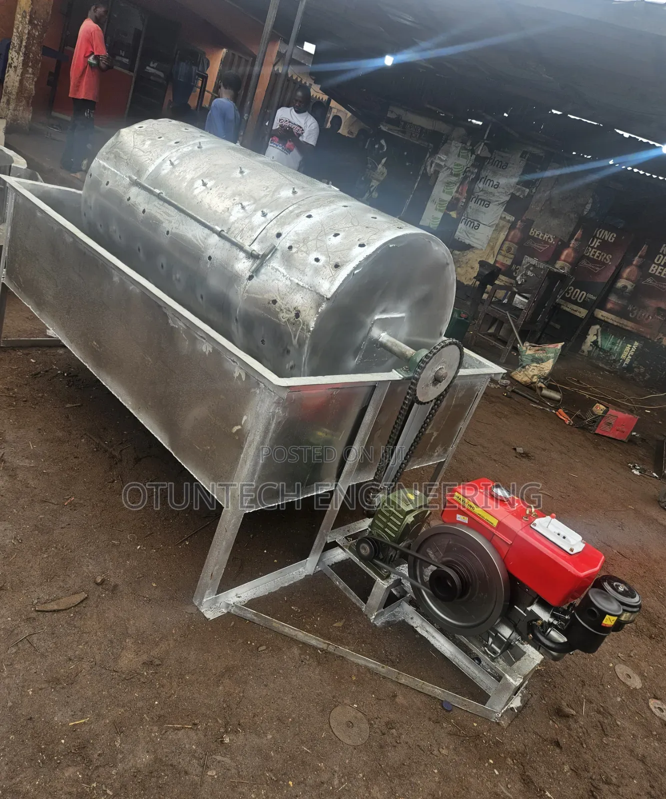 50kg Per Batch Stainless Cassava Pealing and Washing Machine