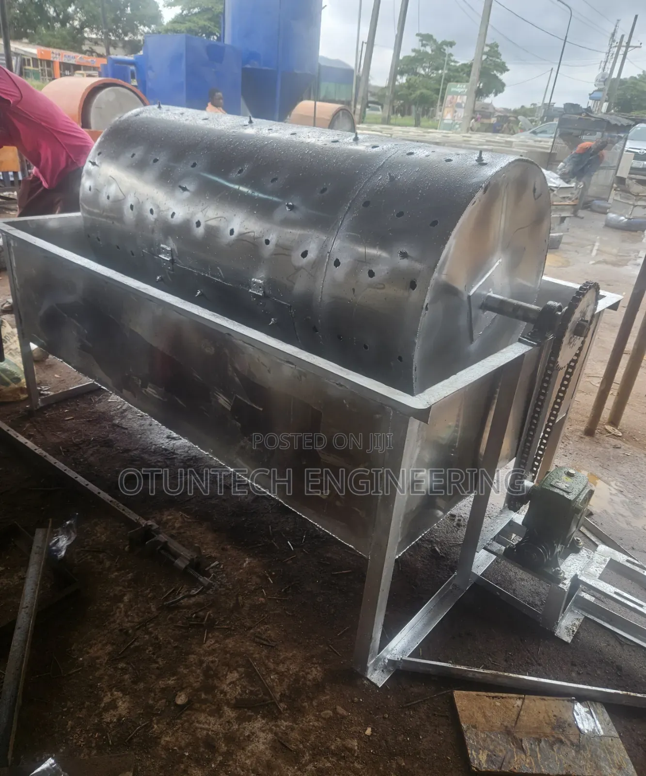 50kg Per Batch Stainless Cassava Pealing and Washing Machine