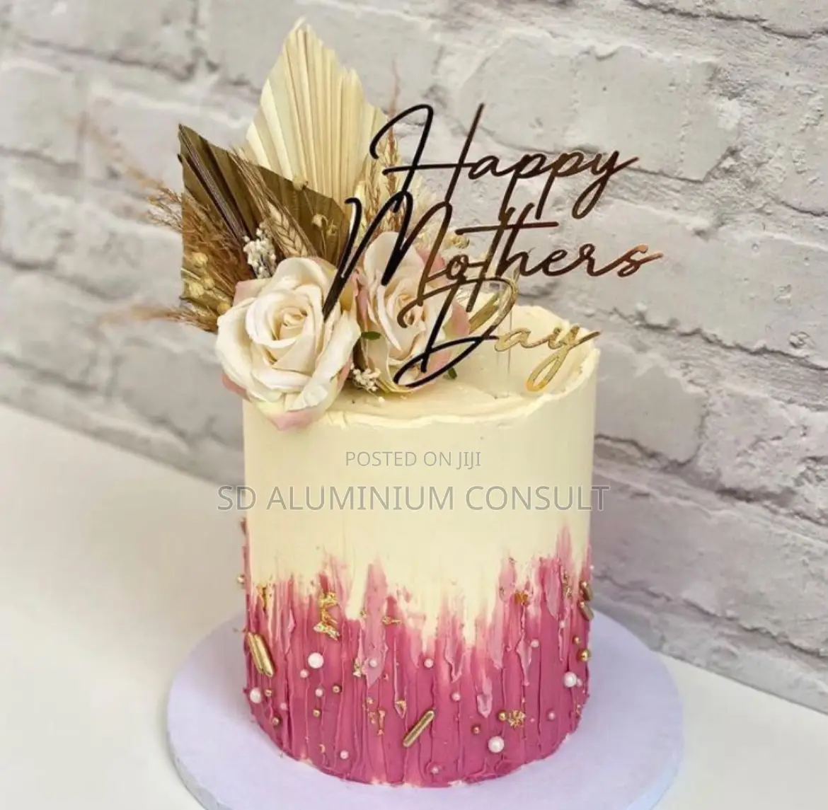 Boho-Style Mother's Day Celebration Cake