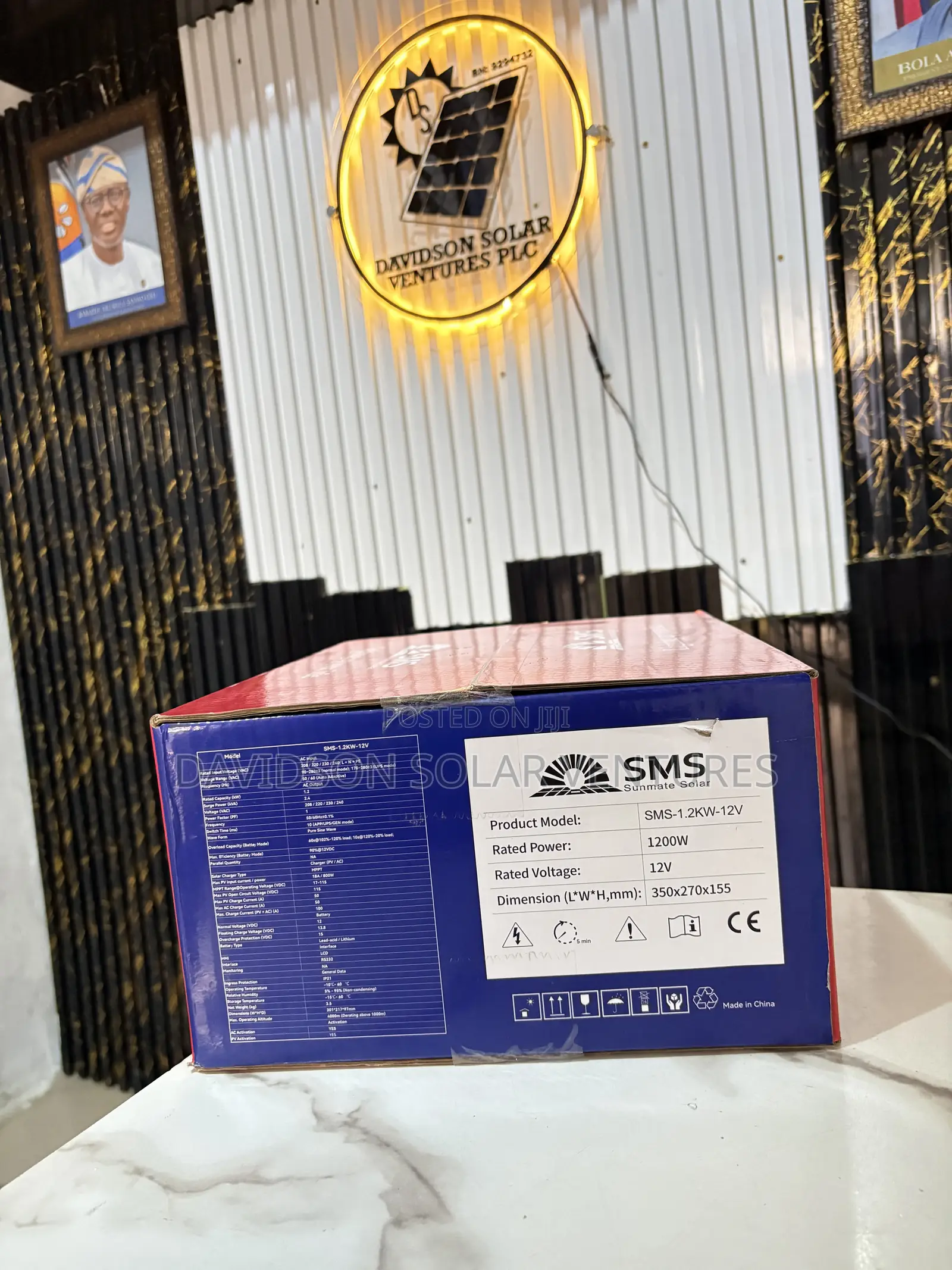 12v 1.2kva SMS Hybrid Solar Inverter