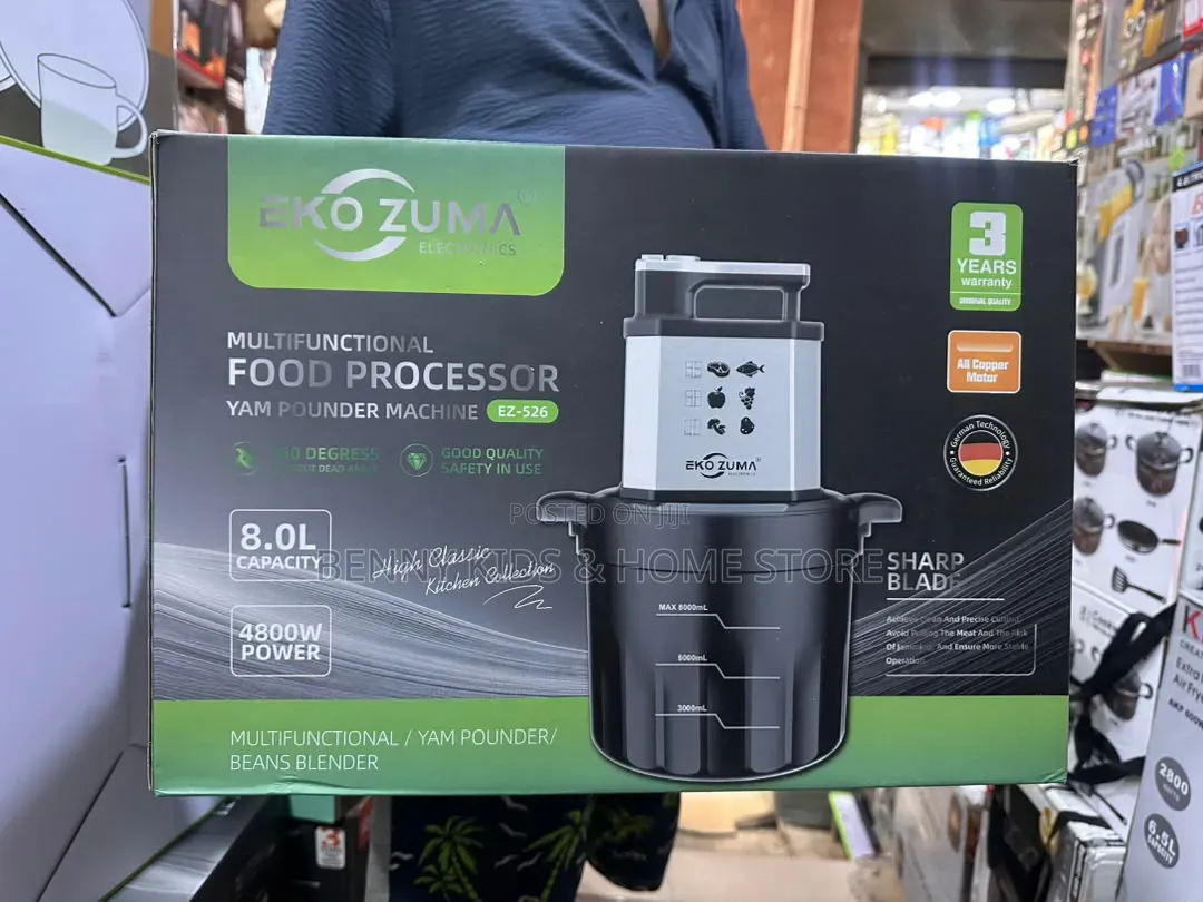  EKO ZUMA 8L Multifunctional Food Processor Yam Pounder (EZ-526