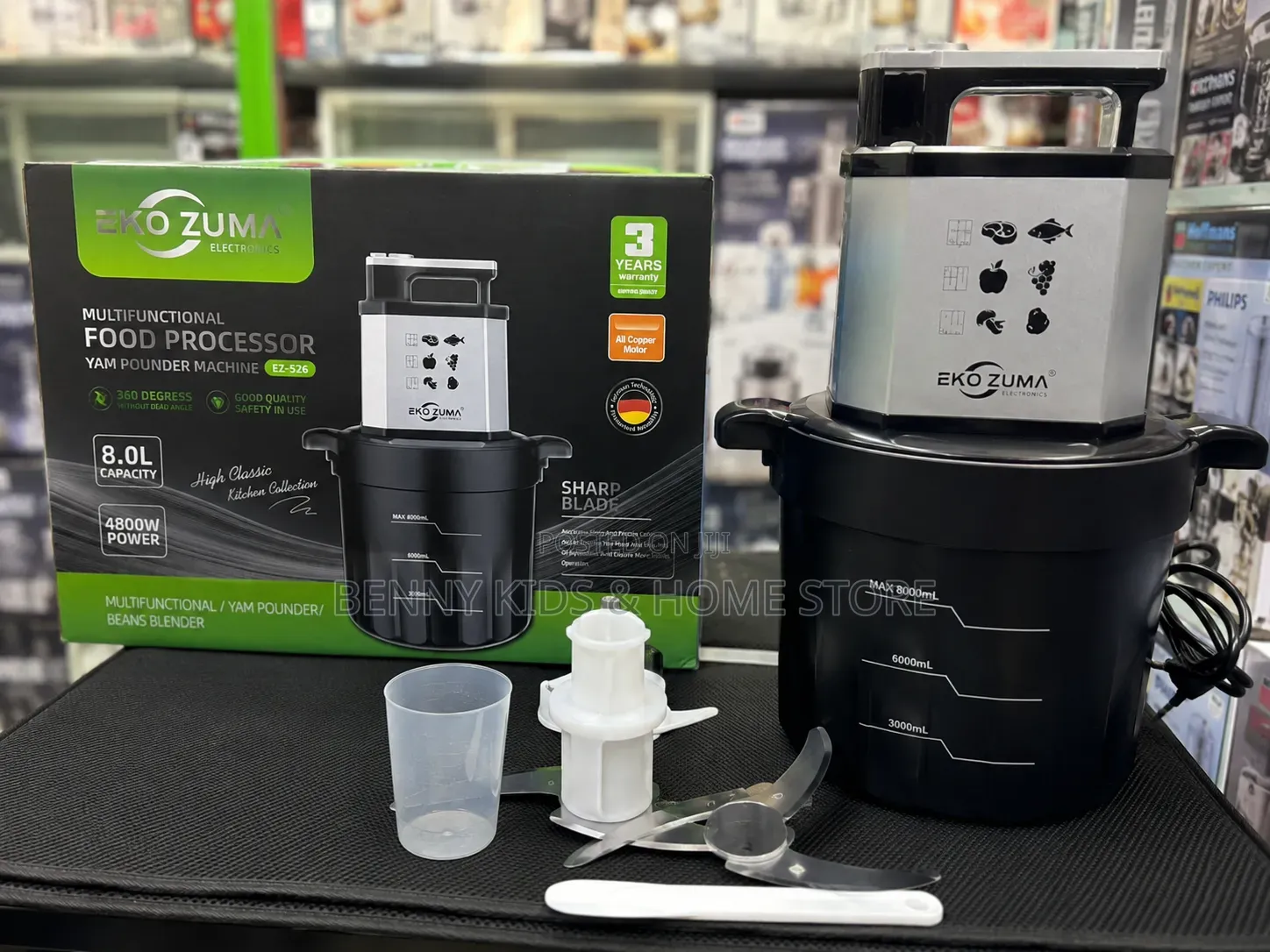 EKO ZUMA 8L Multifunctional Food Processor Yam Pounder (EZ-526