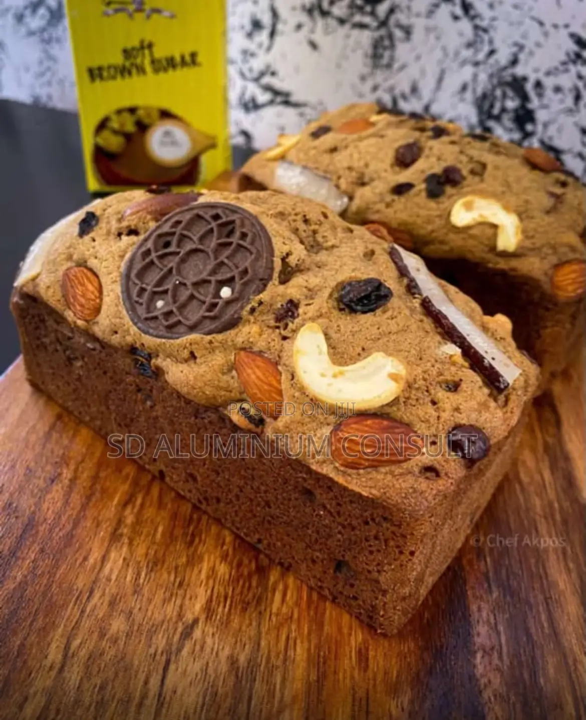 Brown Sugar Banana Bread / Nutty Fruit Cake Loaf