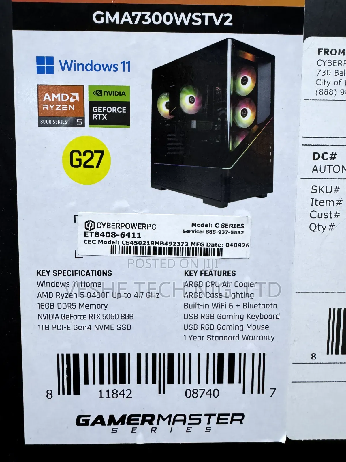 New CyberpowerPC AMD Ryzen 5 Configurator 16GB AMD Ryzen 5 SSD 1T