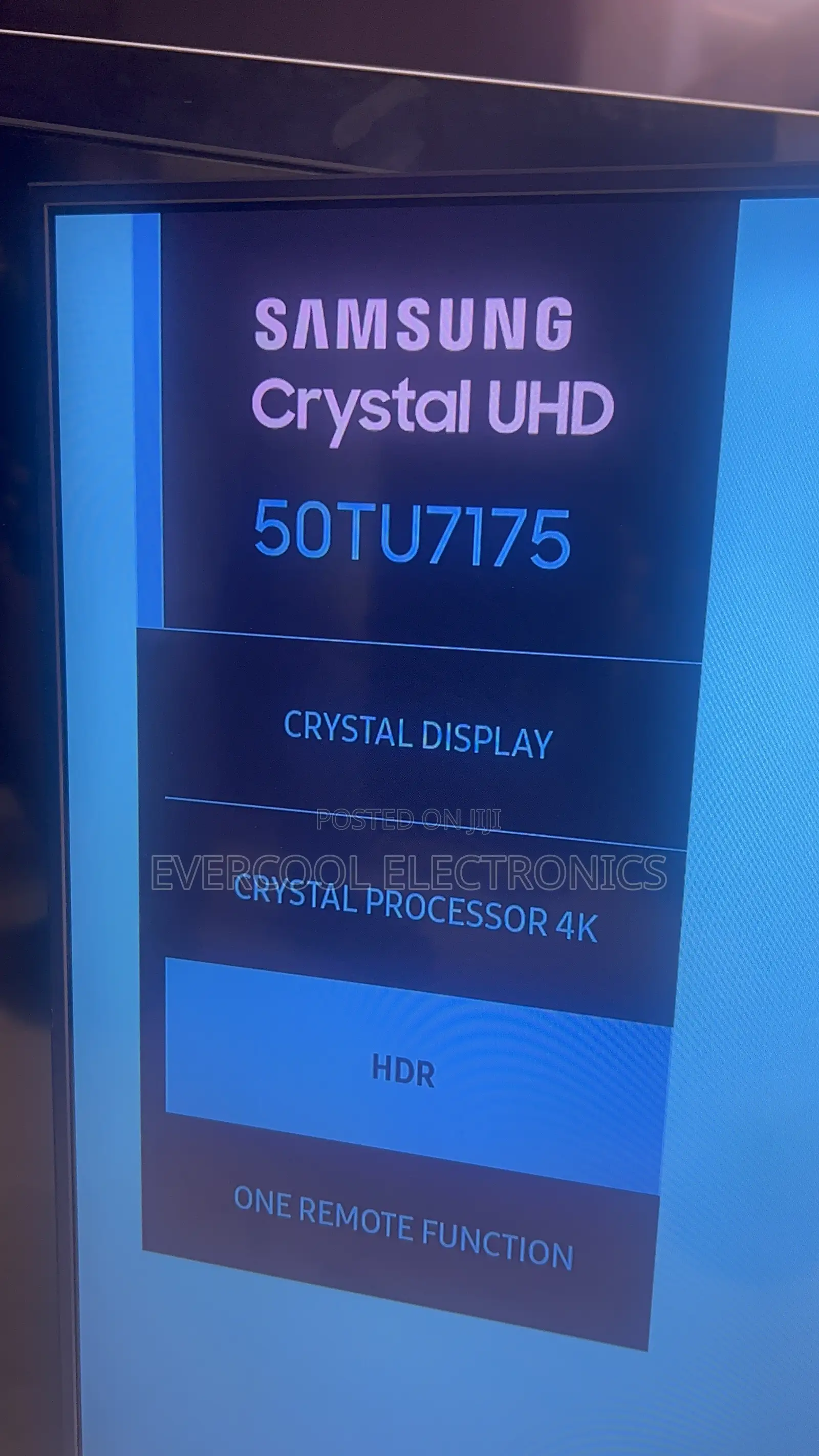 50” Samsung Crystal Ultra HD Smart TV With HDR